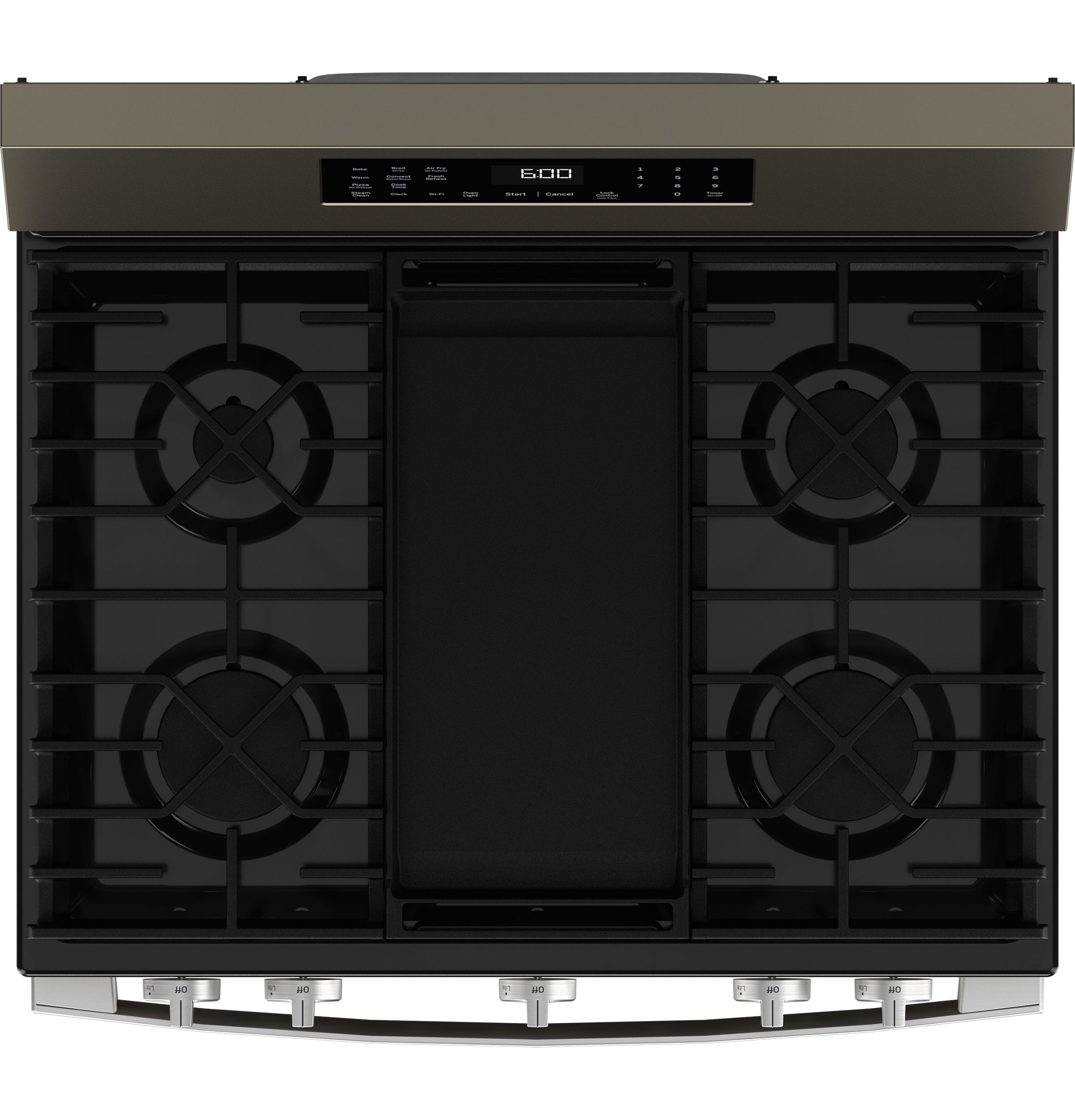 GE Free-Standing Gas Convection Range with No Preheat Air Fry and EasyWash™ Oven Tray | GGF600AVES