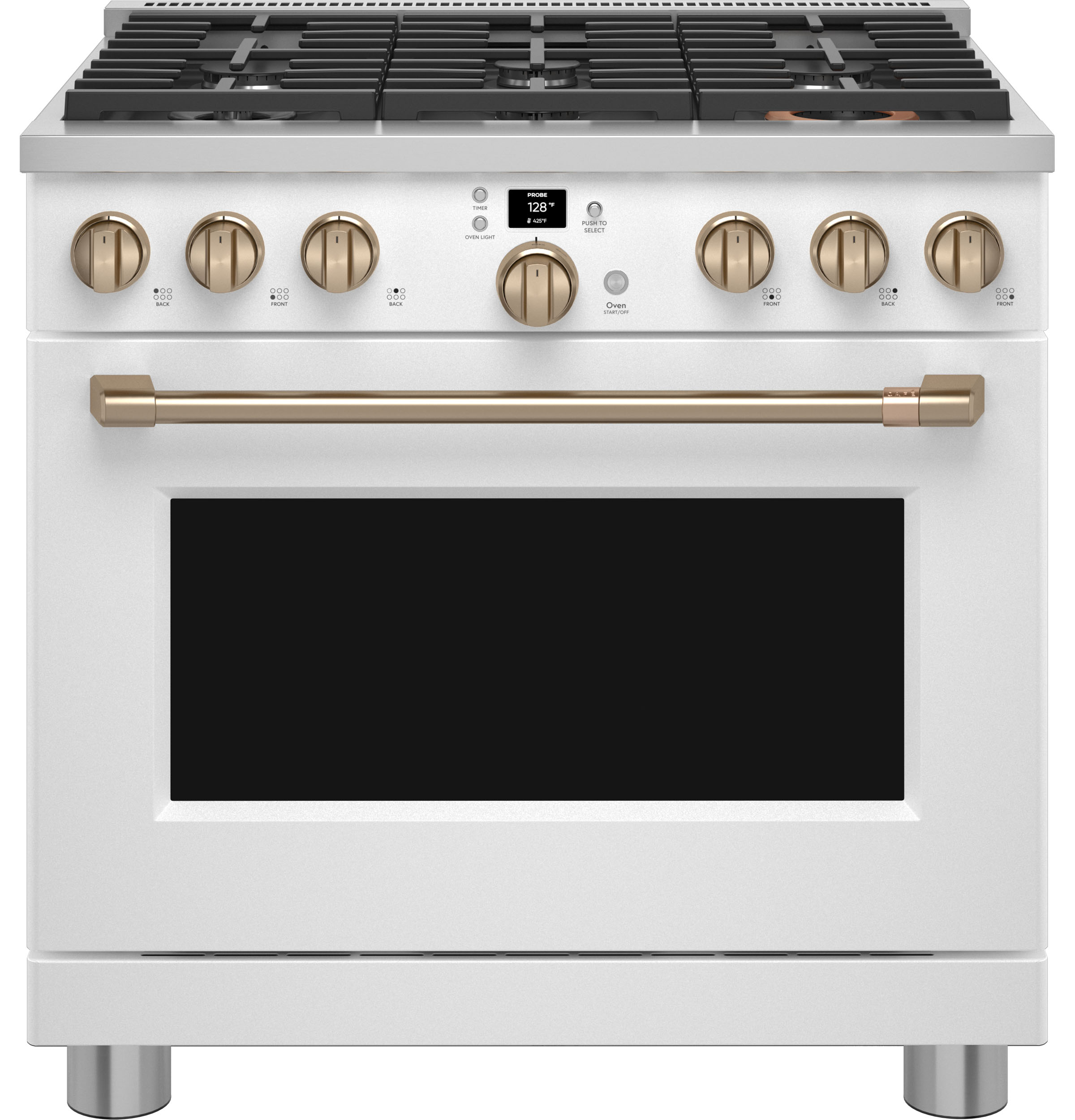 CAFÉ 36" Smart All-Gas Commercial-Style Range with 6 Burners (Natural Gas) | CGY366P4TW2