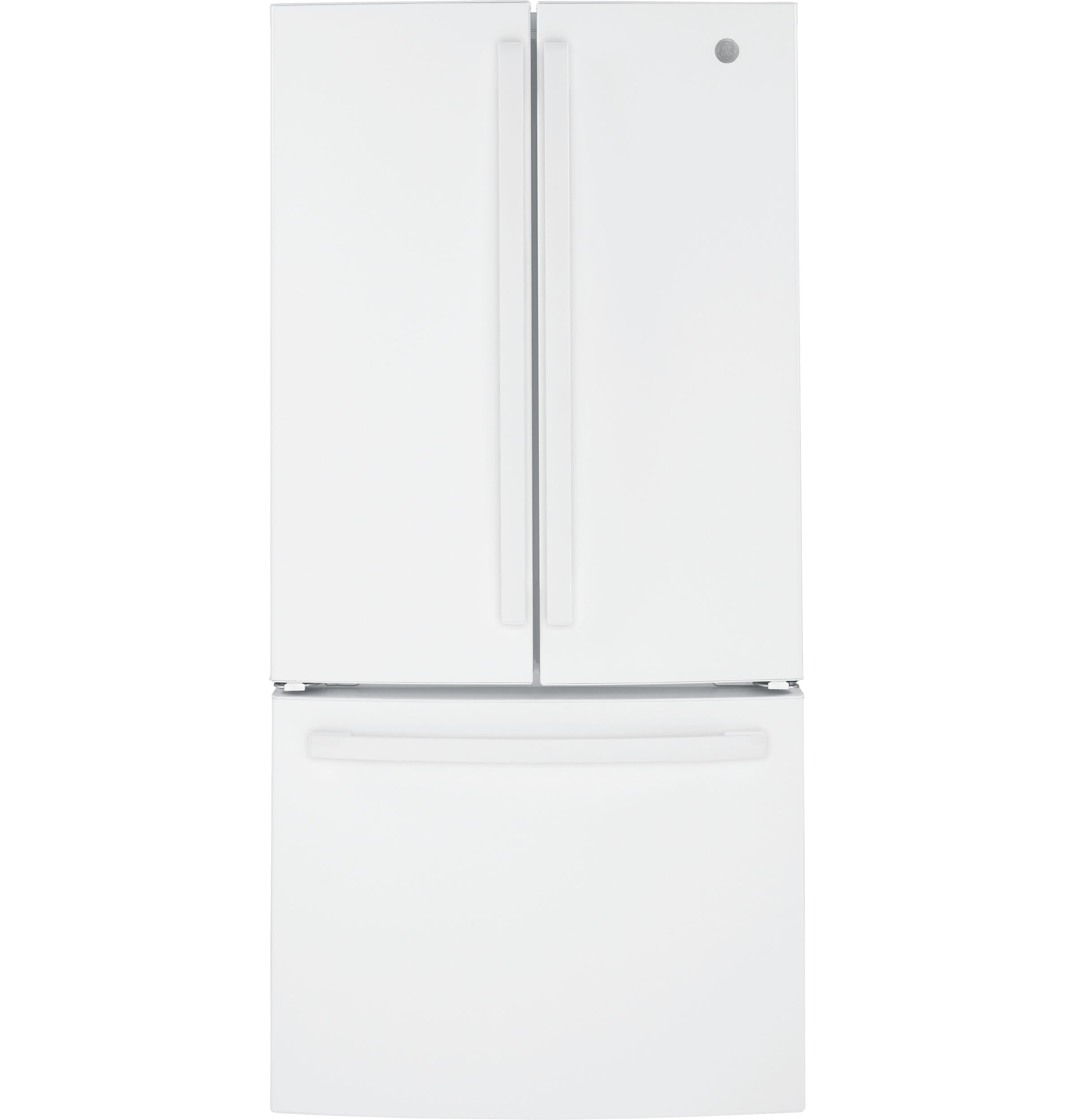 GE ENERGY STAR® 18.6 Cu. Ft. Counter-Depth French-Door Refrigerator | GWE19JGLWW