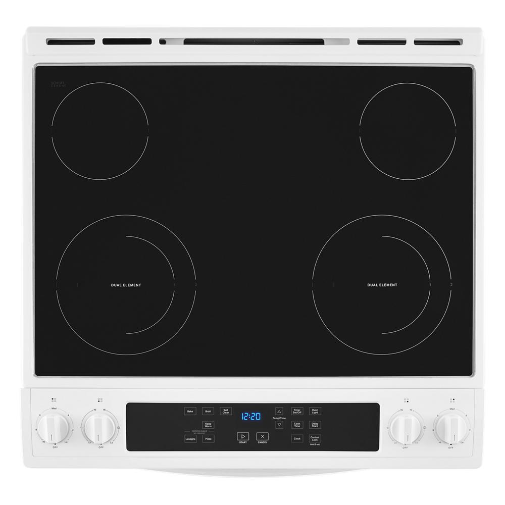 Whirlpool 4.8 Cu. Ft. Electric Range with Frozen Bake Technology | WEE515S0LW