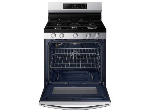 Samsung 6.0 cu. ft. Smart Freestanding Gas Range with No-Preheat Air Fry & Convection | NX60A6511SS