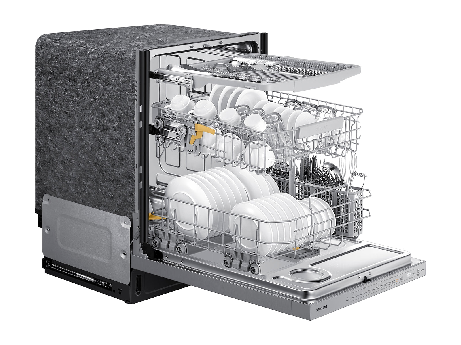 Samsung AutoRelease Smart 42dBA Dishwasher with StormWash+ and Smart Dry | DW80B7070US