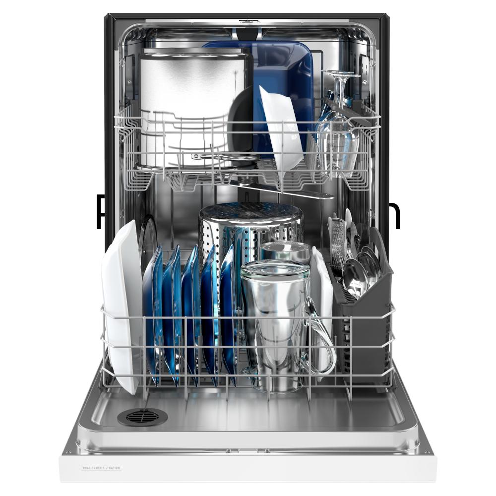 Maytag 24” Front Control Dishwasher with Dual Power Filtration and PowerBlast Cycle - 50 dBA | MDB4949SKW