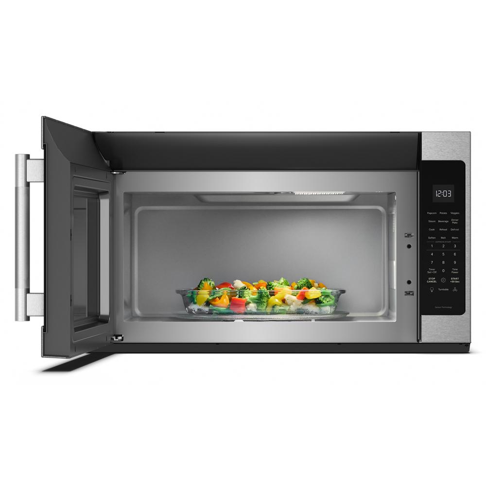 Kitchen Aid 2.1 Cu. Ft. Microwave Hood Combination with a Handle | KMMS330SPS