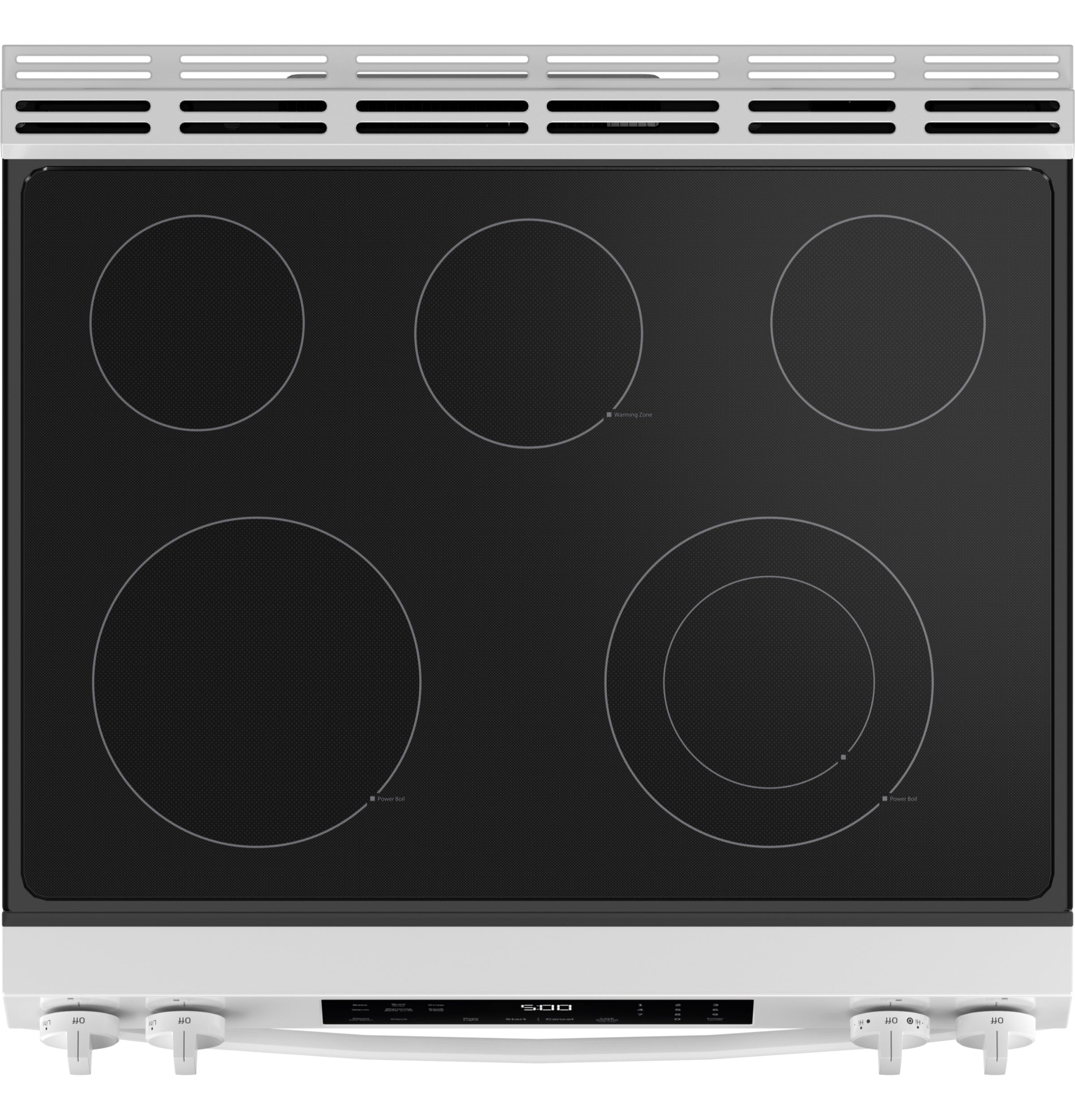 GE 30" Slide-In Electric Range with Crisp Mode | GRS500PVWW