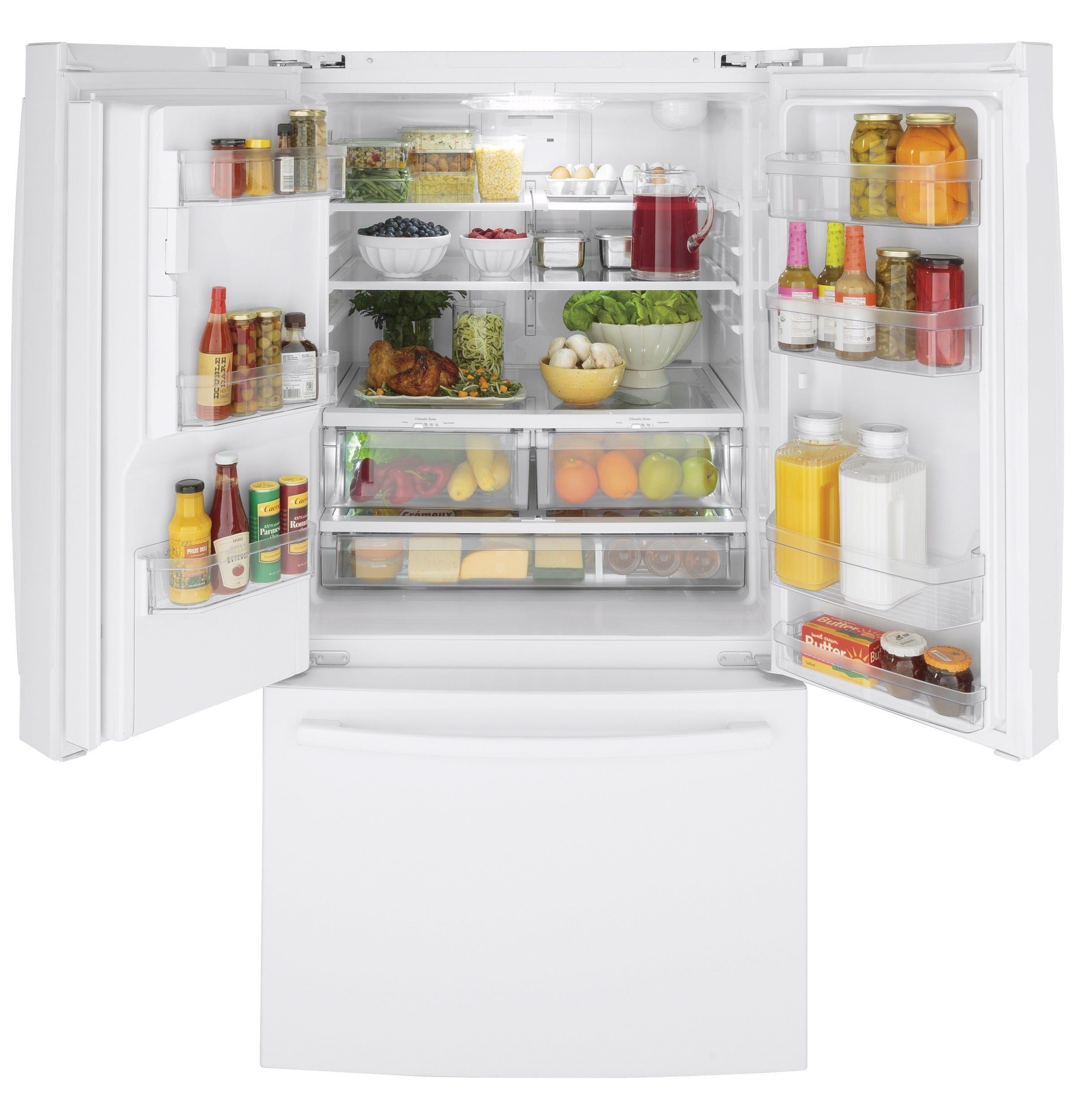 GE ENERGY STAR® 25.7 Cu. Ft. French-Door Refrigerator | GFE26JGMWW