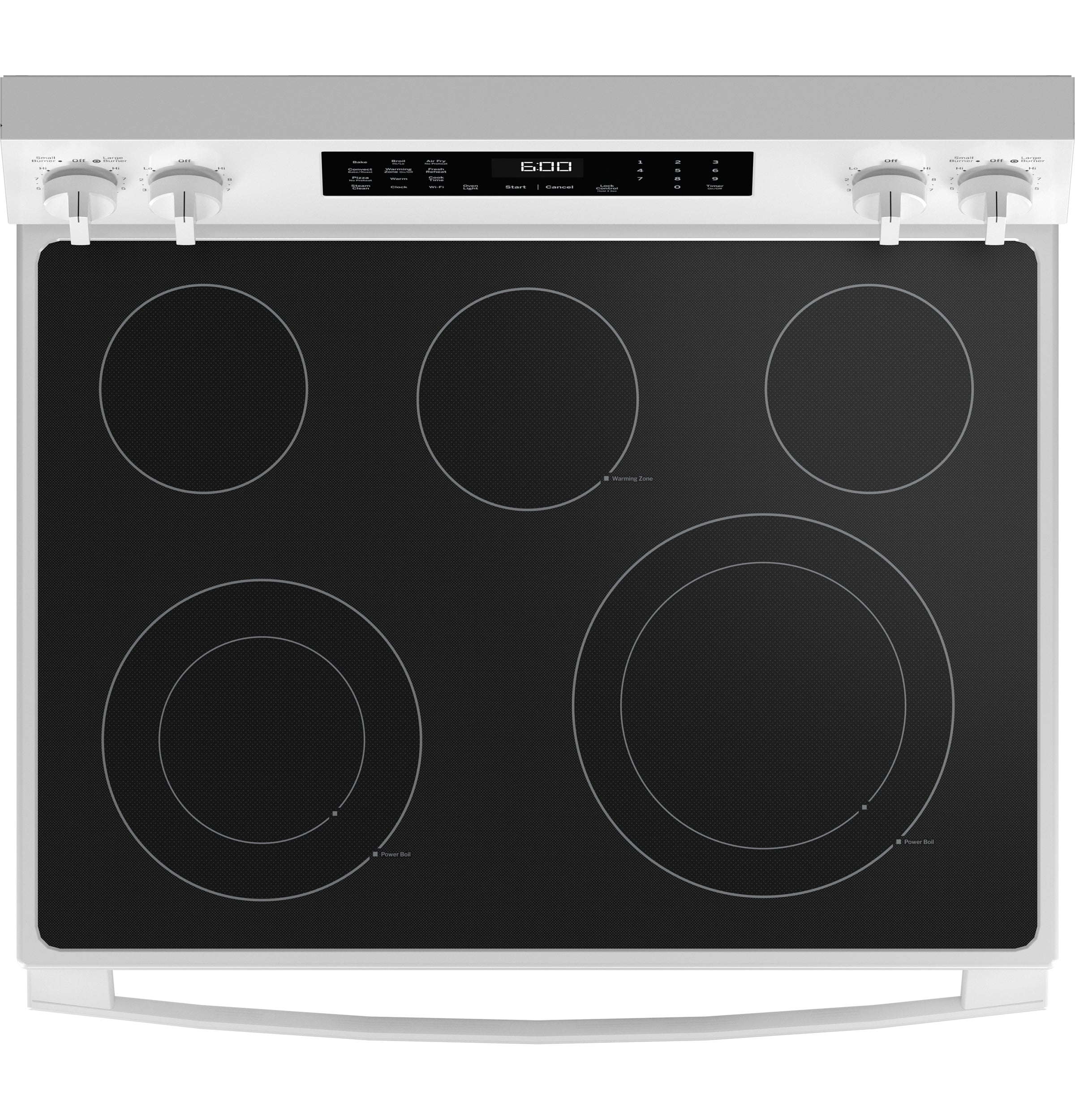 GE 30" Free-Standing Electric Convection Range with No Preheat Air Fry and EasyWash Oven Tray | GRF600AVWW