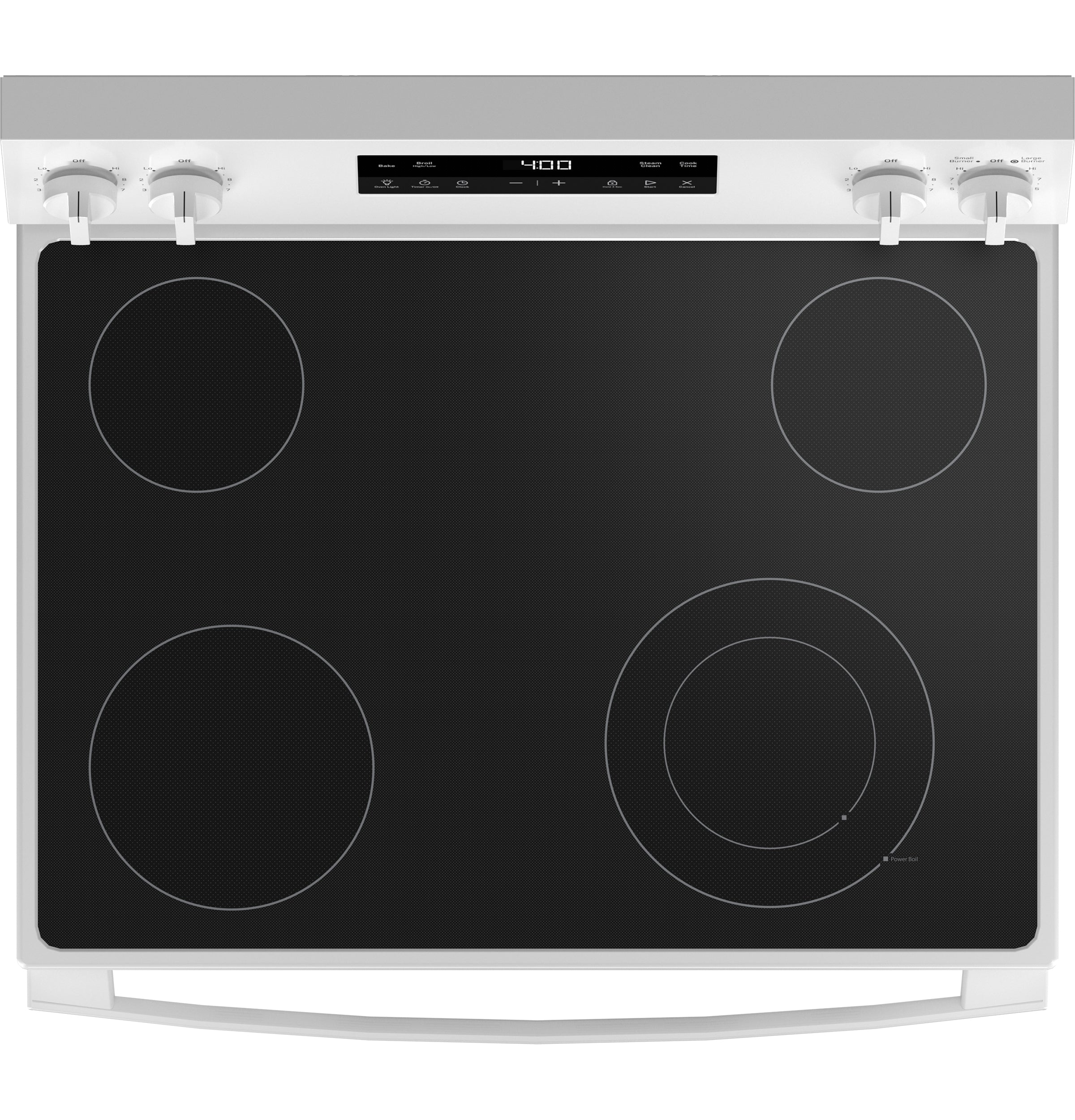 GE 30" Free-Standing Electric Range Glass Top | GRF400SVWW