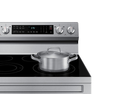 Samsung 6.3 cu. ft. Smart Freestanding Electric Range with No-Preheat Air Fry & Convection | NE63A6511SS