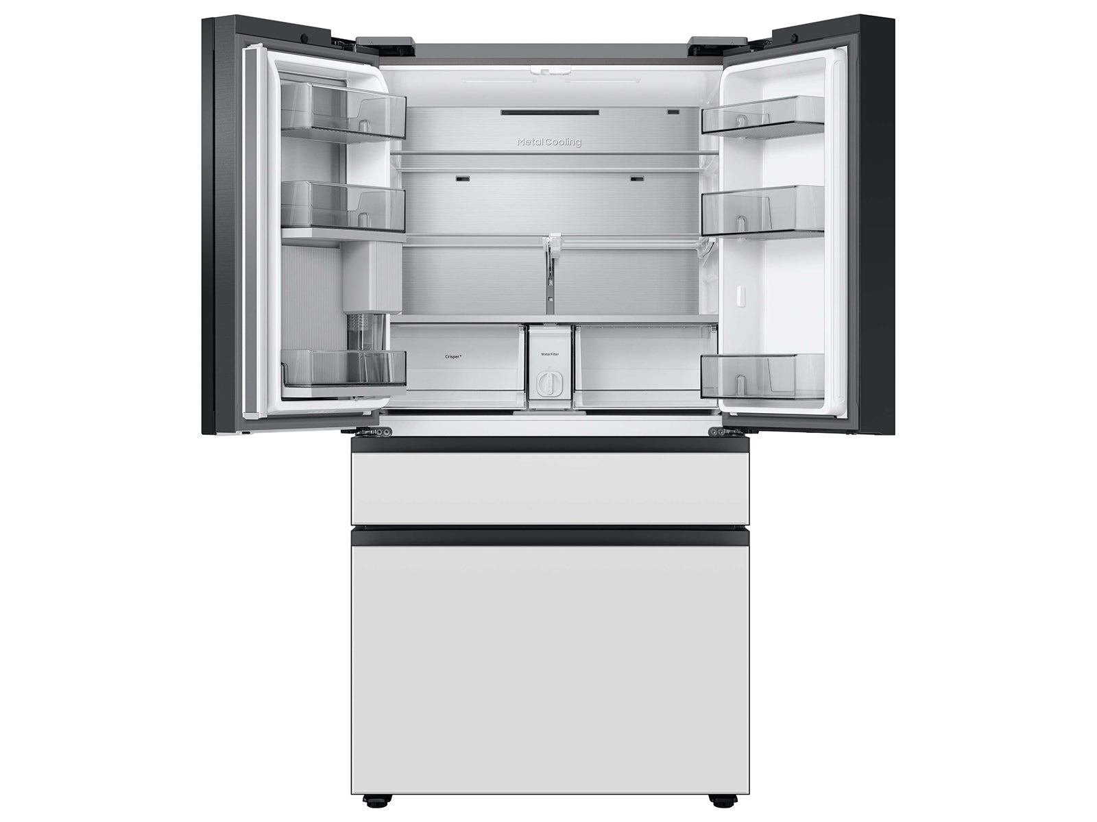 Samsung Bespoke 4-Door French Door Refrigerator (29 cu. ft.) with Beverage Center | RF29BB860012