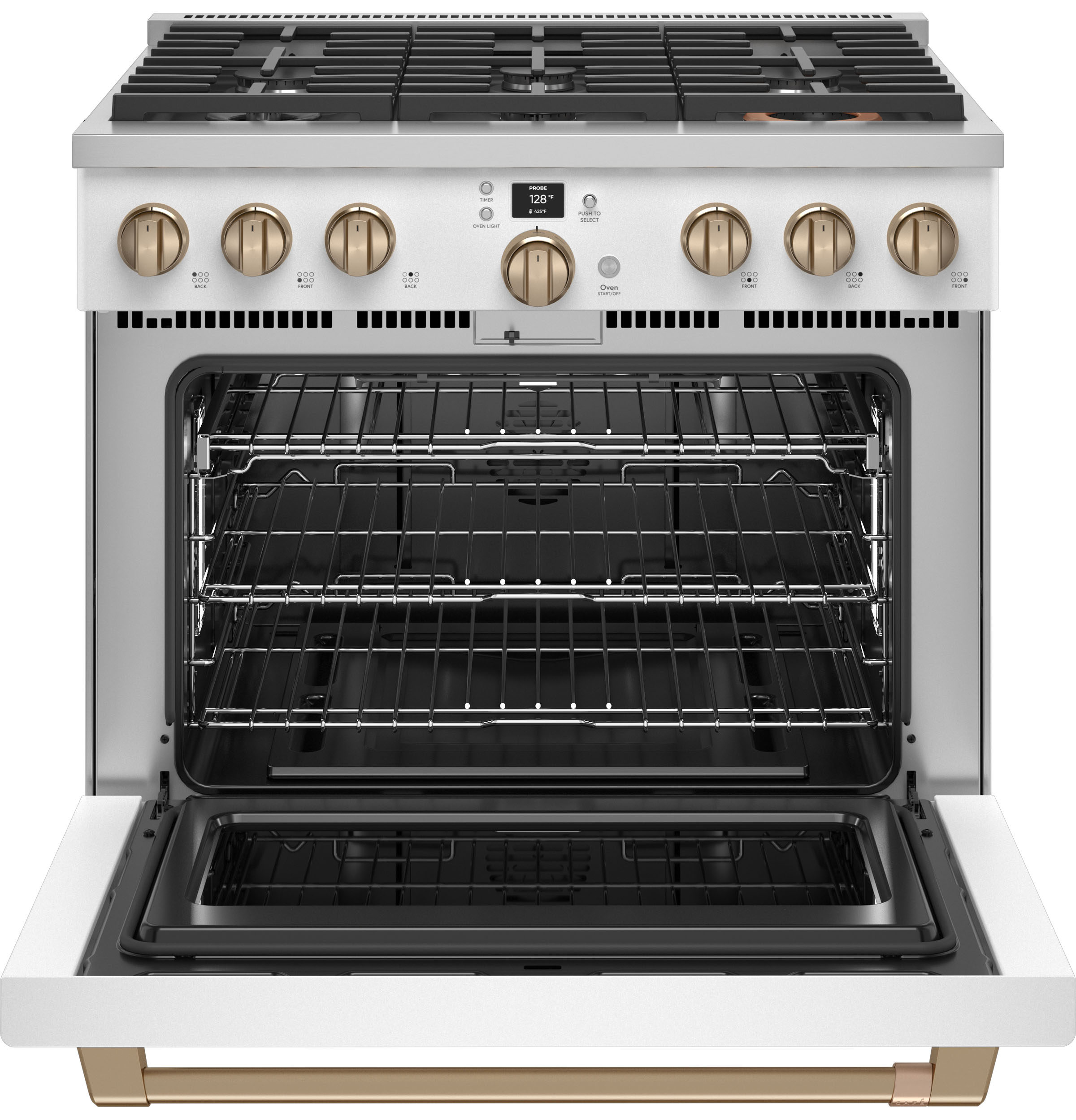 CAFÉ 36" Smart All-Gas Commercial-Style Range with 6 Burners (Natural Gas) | CGY366P4TW2
