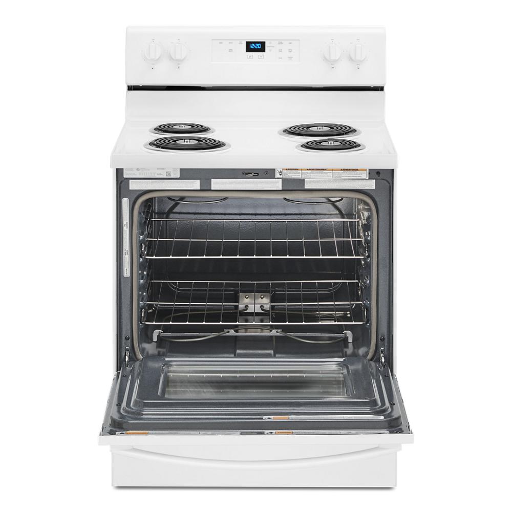 Whirlpool 4.8 cu. ft. Electric Range with Keep Warm setting | WFC315S0JW