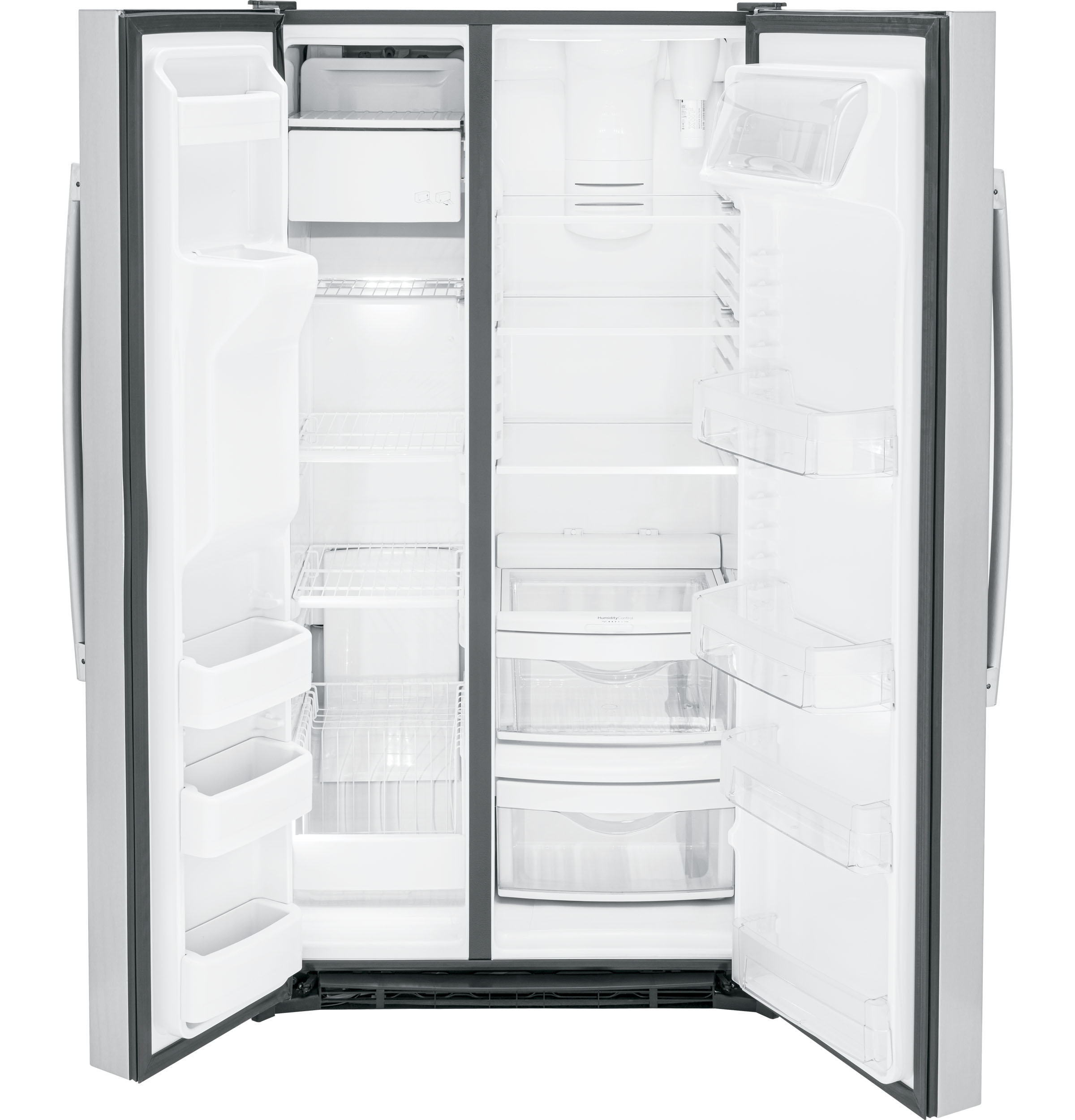 GE 25.3 Cu. Ft. Side-By-Side Refrigerator | GSS25GYPFS