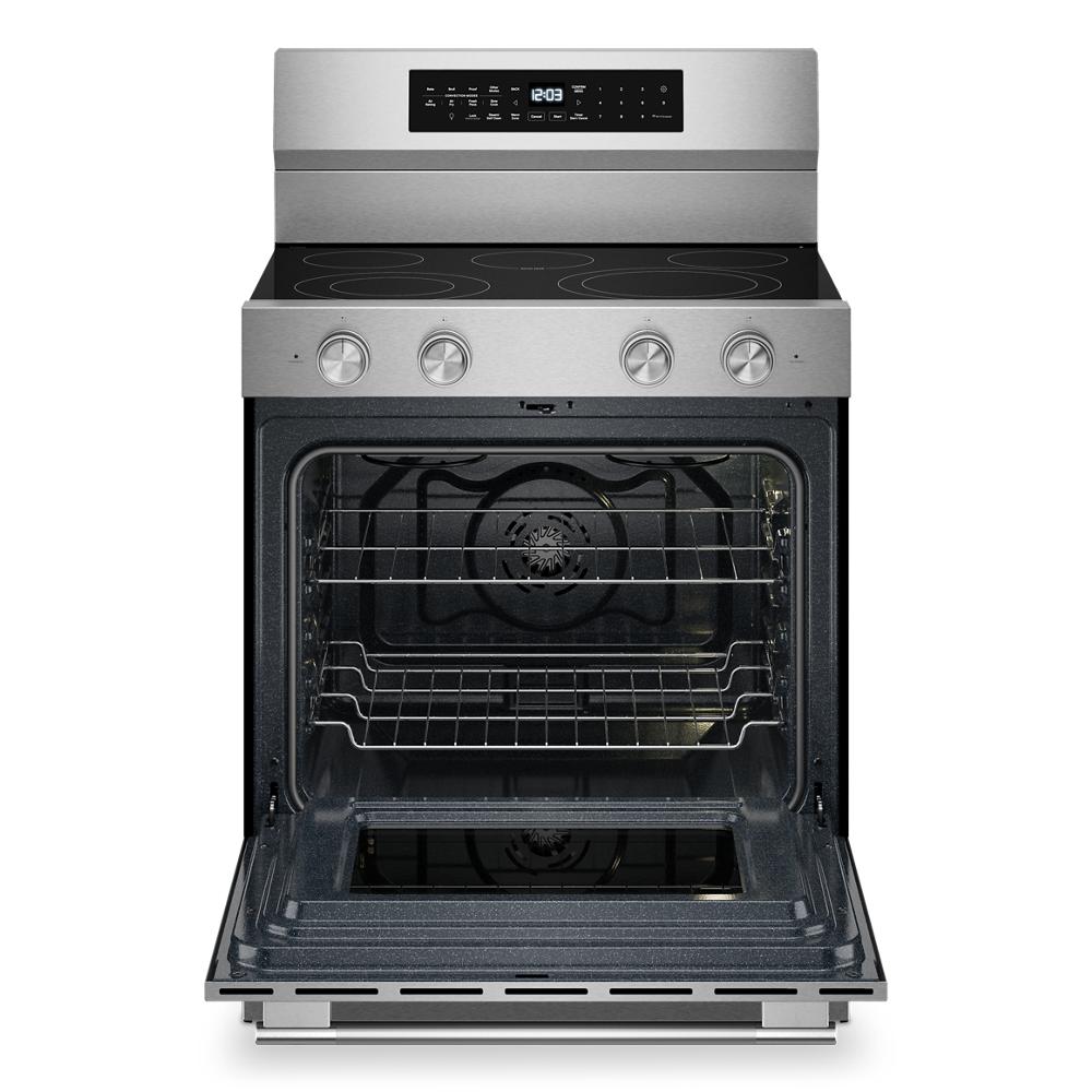 KitchenAid 5.3 Cu. Ft. Smart Freestanding Electric Range with Convection Cooking Modes | KFES530SPS
