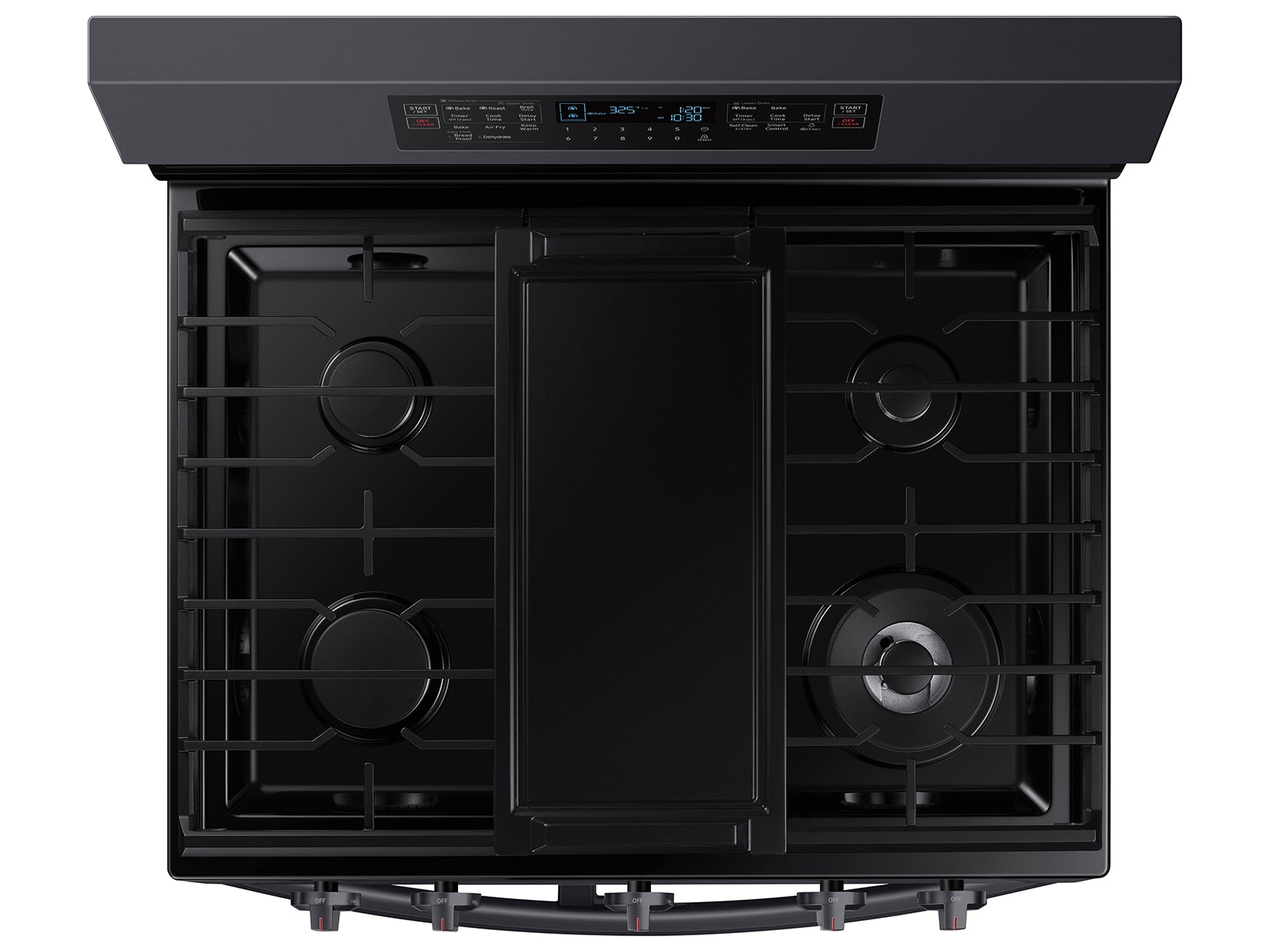 Samsung 6.0 cu. ft. Smart Freestanding Gas Range with Flex Duo™, Stainless Cooktop & Air Fry | NX60A6751SG