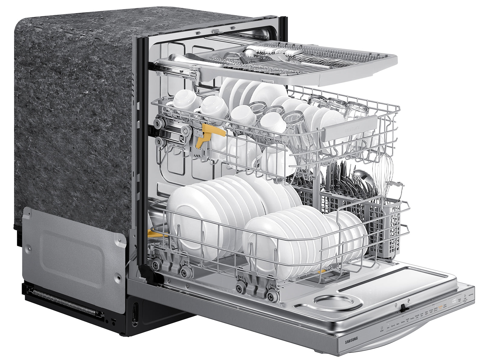 Samsung AutoRelease Smart 42dBA Dishwasher with StormWash+ and Smart Dry | DW80B7071US