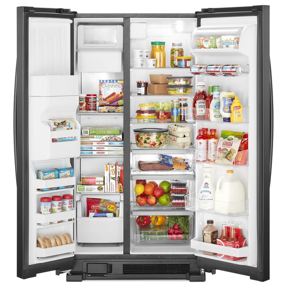 Whirlpool 36-inch Wide Side-by-Side Refrigerator | WRS325SDHB | 25 cbft
