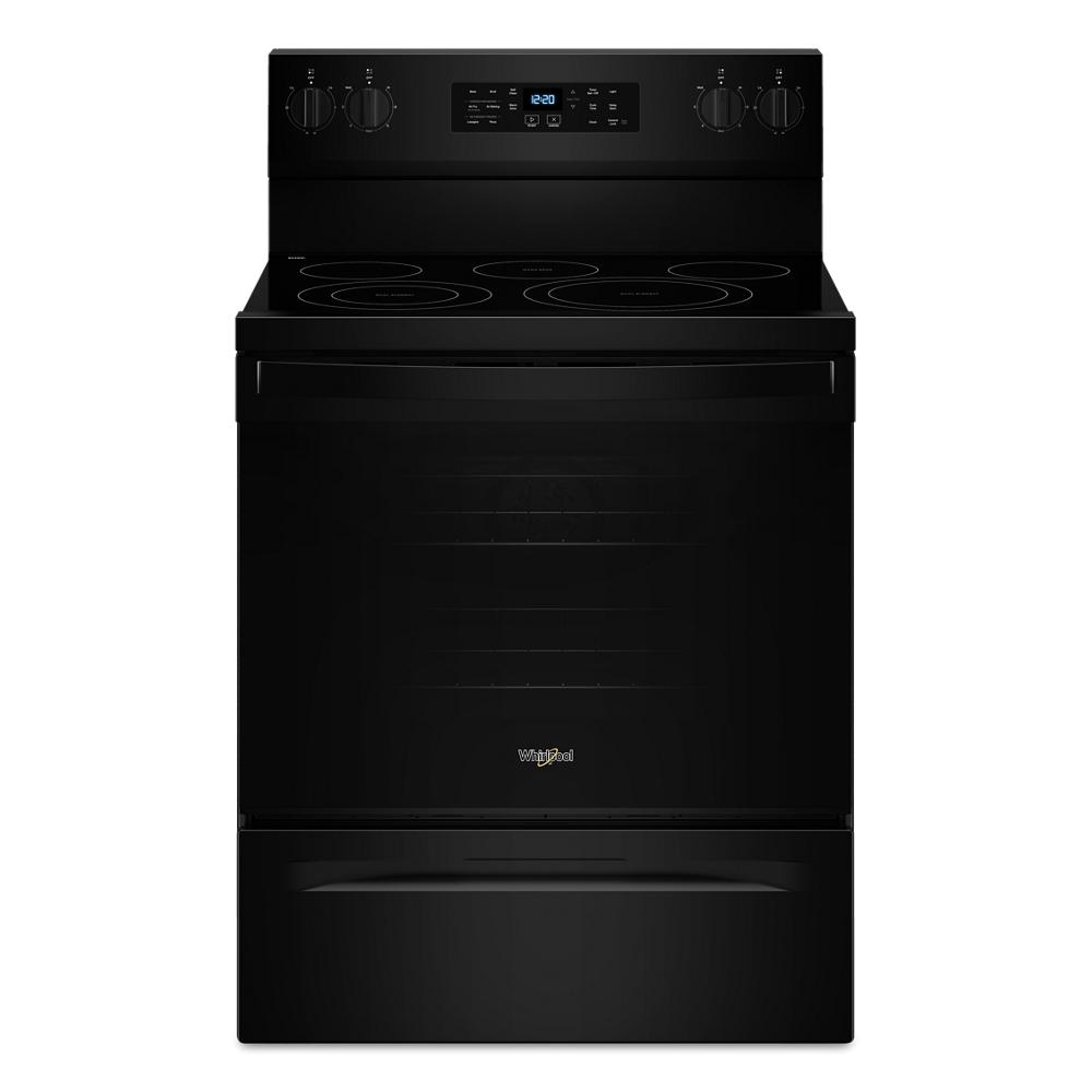 Whirlpool Electric Range with Air Cooking Technology, No Preheat Air Fry and Air Baking and Self Clean | WFES5030RB