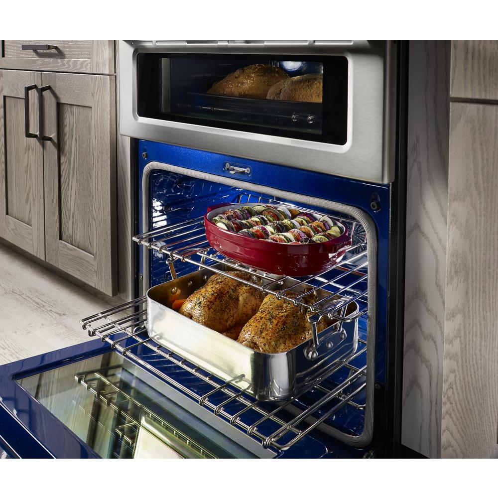 KitchenAid 5 Burner Gas Double Oven Convection Range | KFGD500ESS