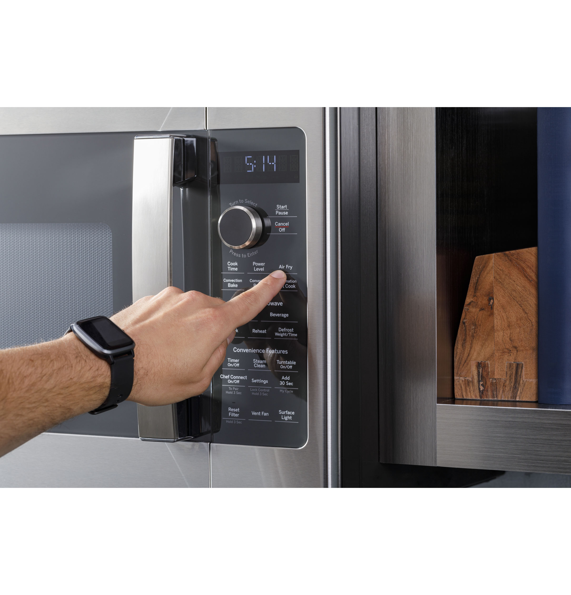GE Profile™ 1.7 Cu. Ft. Convection Over-the-Range Microwave Oven | PVM9179RYSS