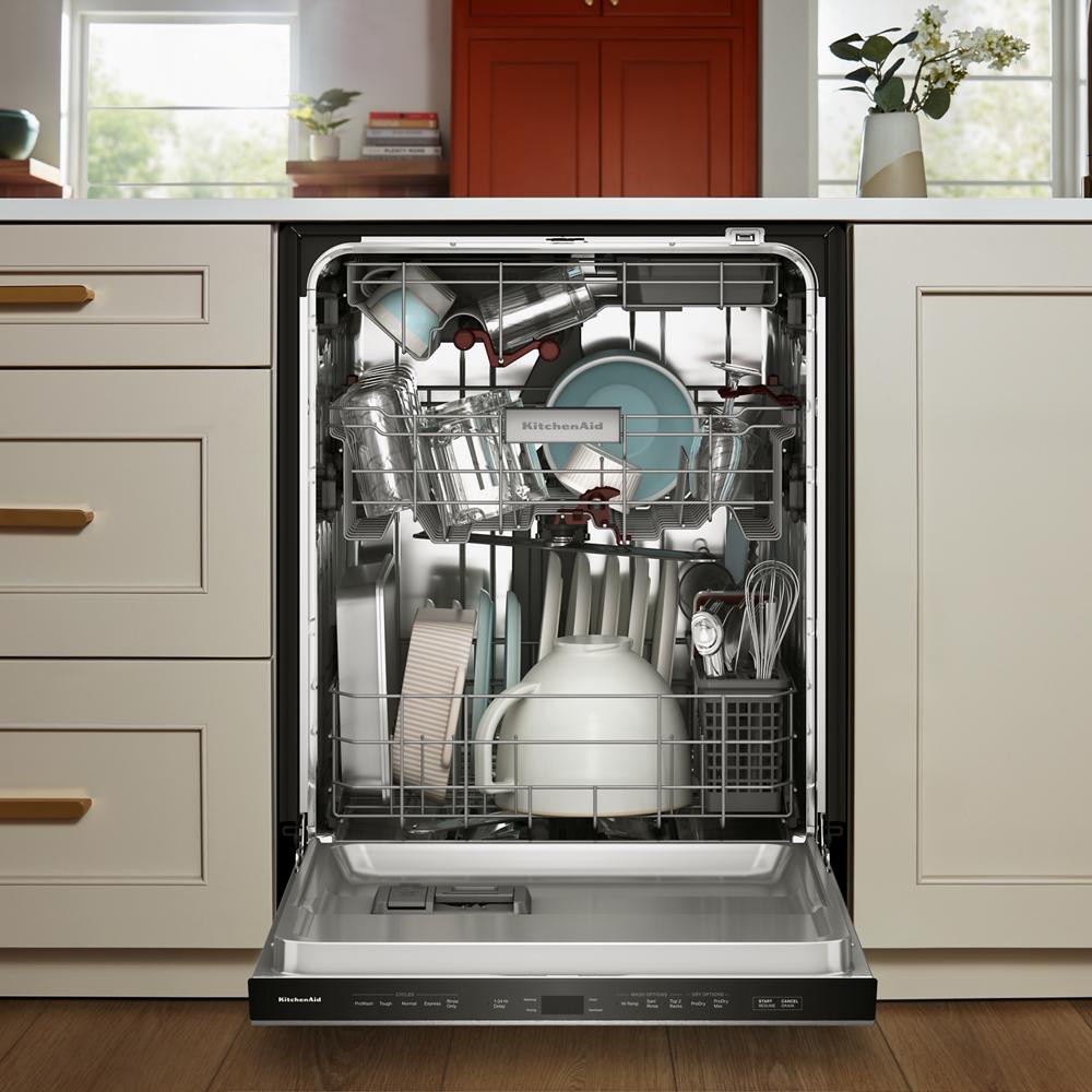 KitchenAid 360° Max Jets™ Third Rack Dishwasher with Stemware Shield and Stemware Clips, 44 dBA | KDTS434SPS