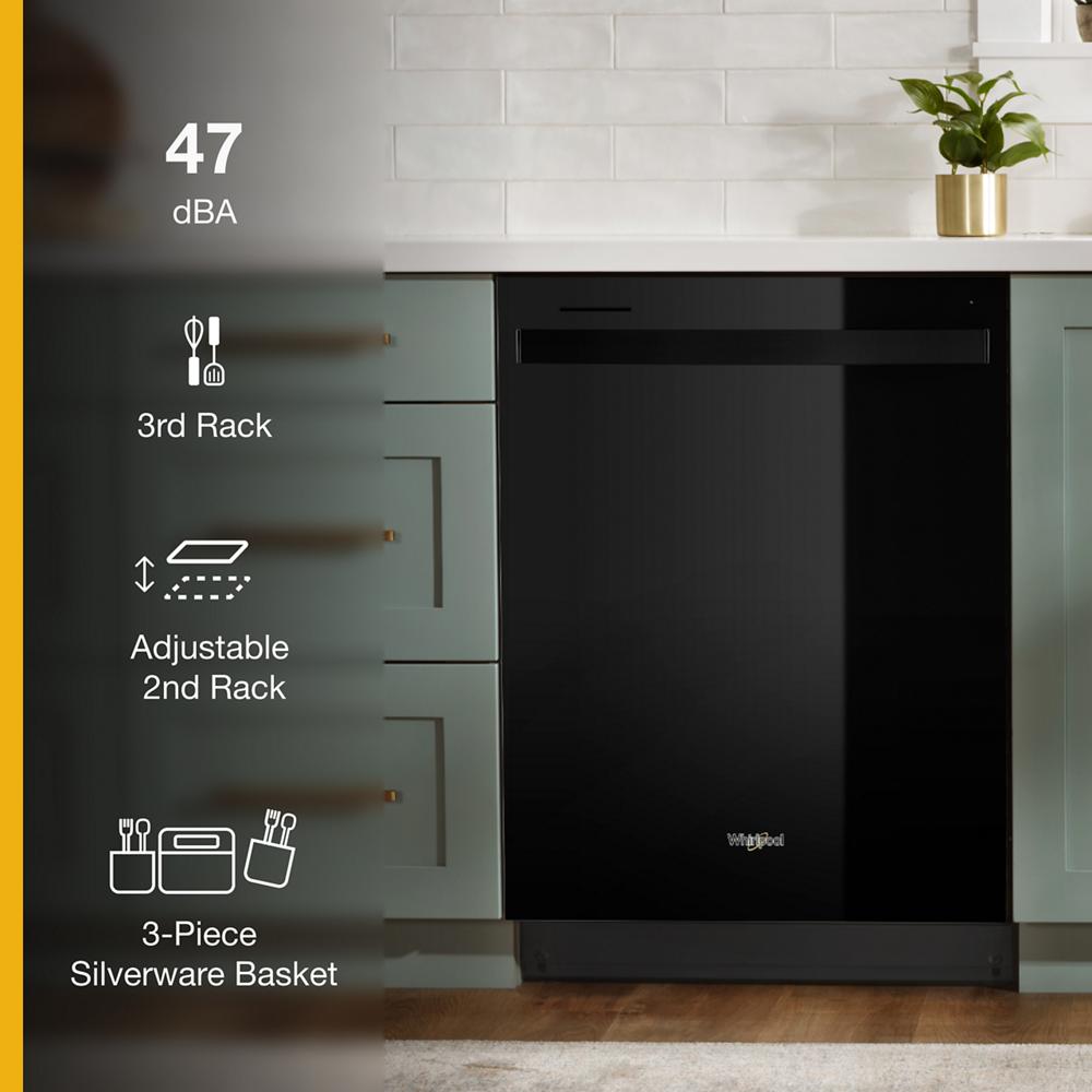 Whirlpool 24” Stainless Steel Dishwasher with AI Intelligent Wash - 47 dBA | WDT750SAKB