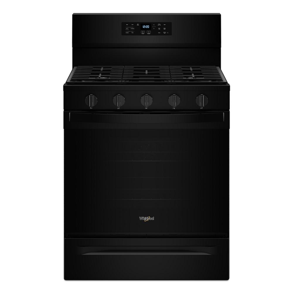 Whirlpool Gas Range with Air Cooking Technology, No Preheat Air Fry and Air Baking and Self Clean | WFGS5030RB
