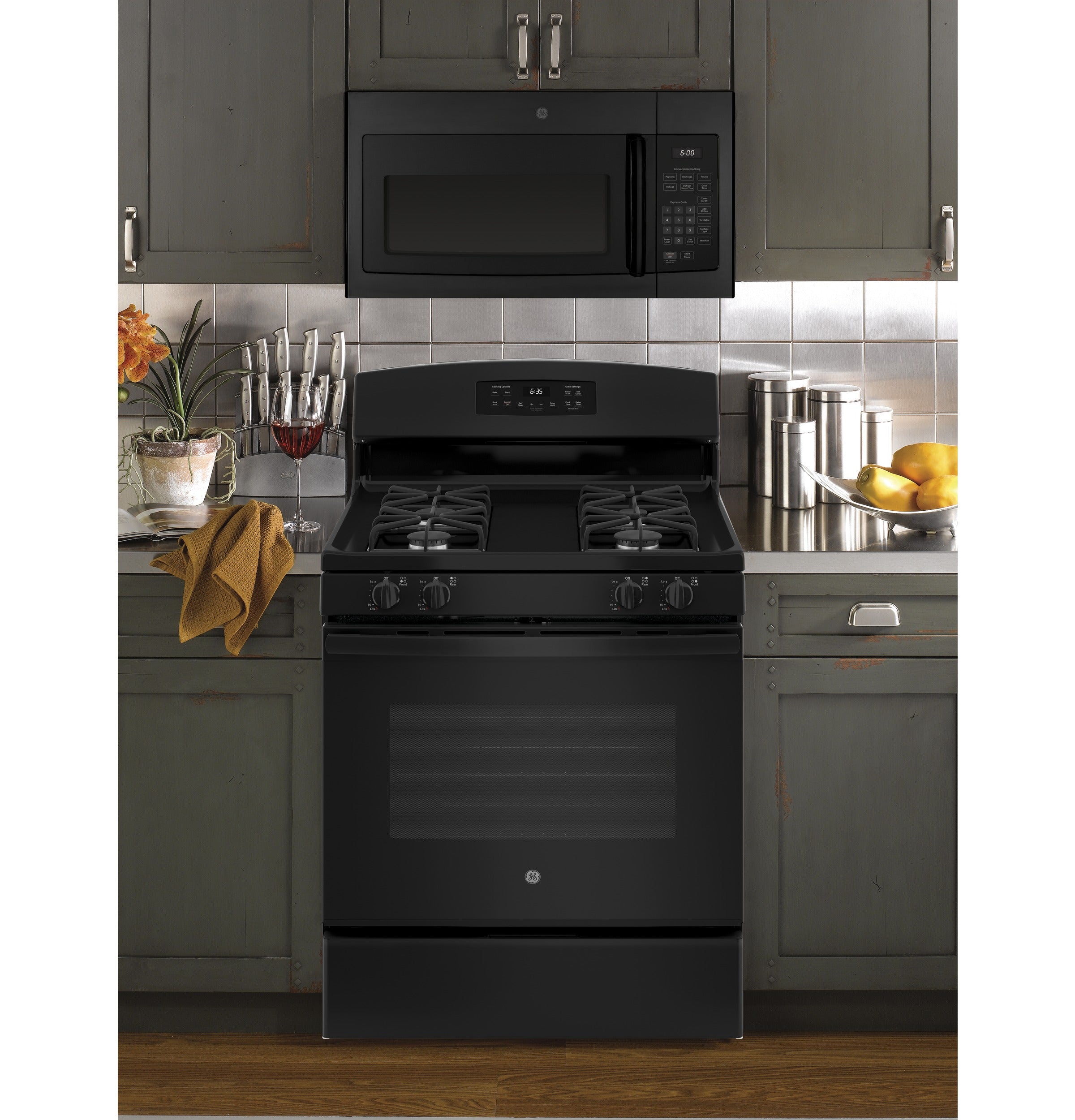 GE 1.6 Cu. Ft. Over-the-Range Microwave Oven | JVM3160DFBB