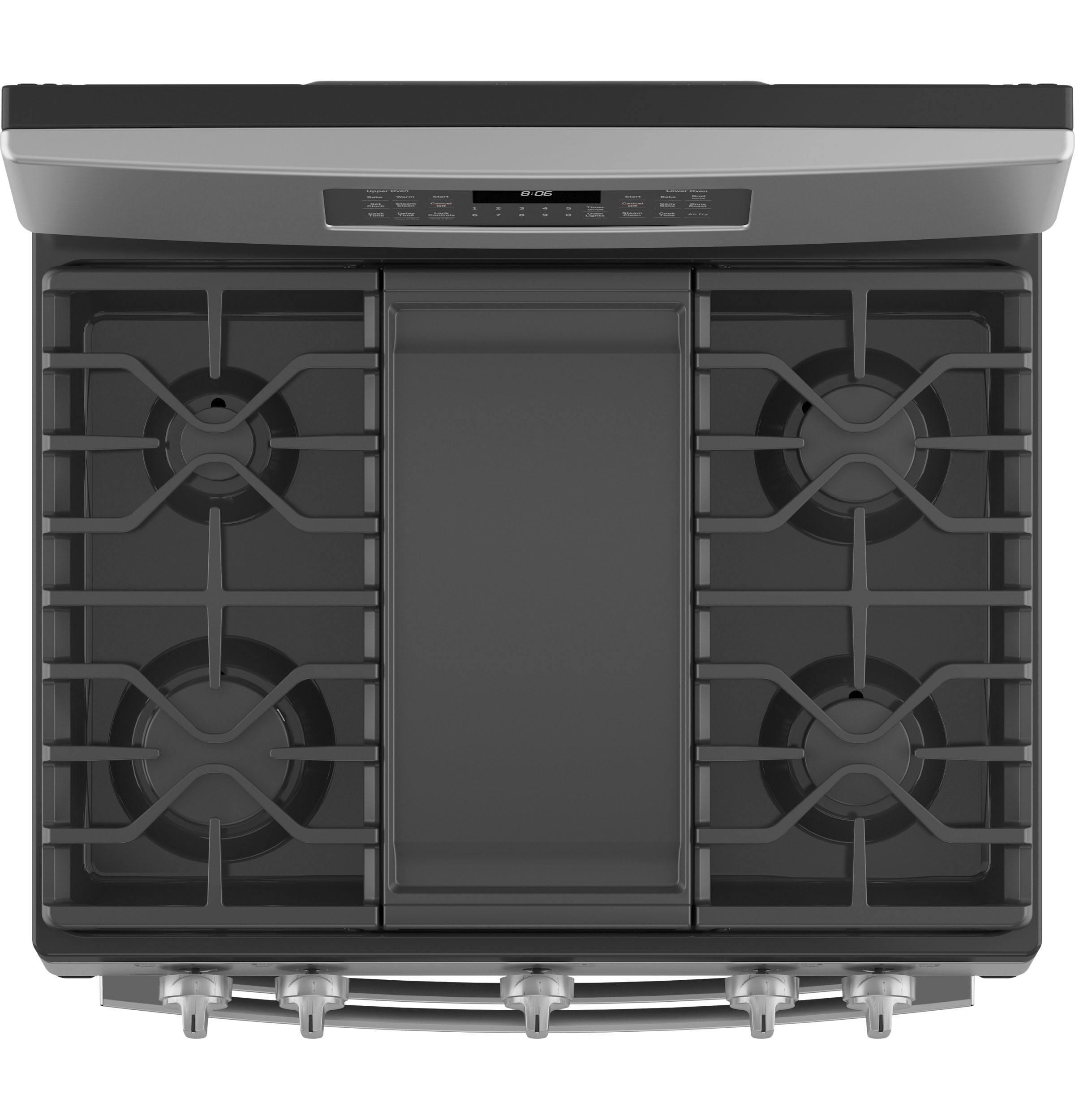 GE Free-Standing Gas Double Oven Convection Range | JGBS86SPSS
