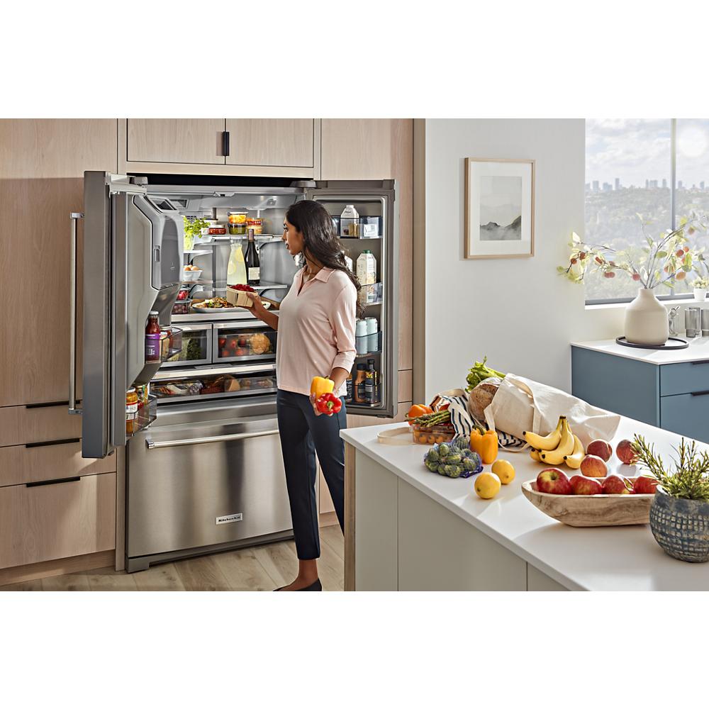 Kitchen Aid 26.8 Cu. Ft. Standard-Depth French Door Refrigerator | KRFF577KPS