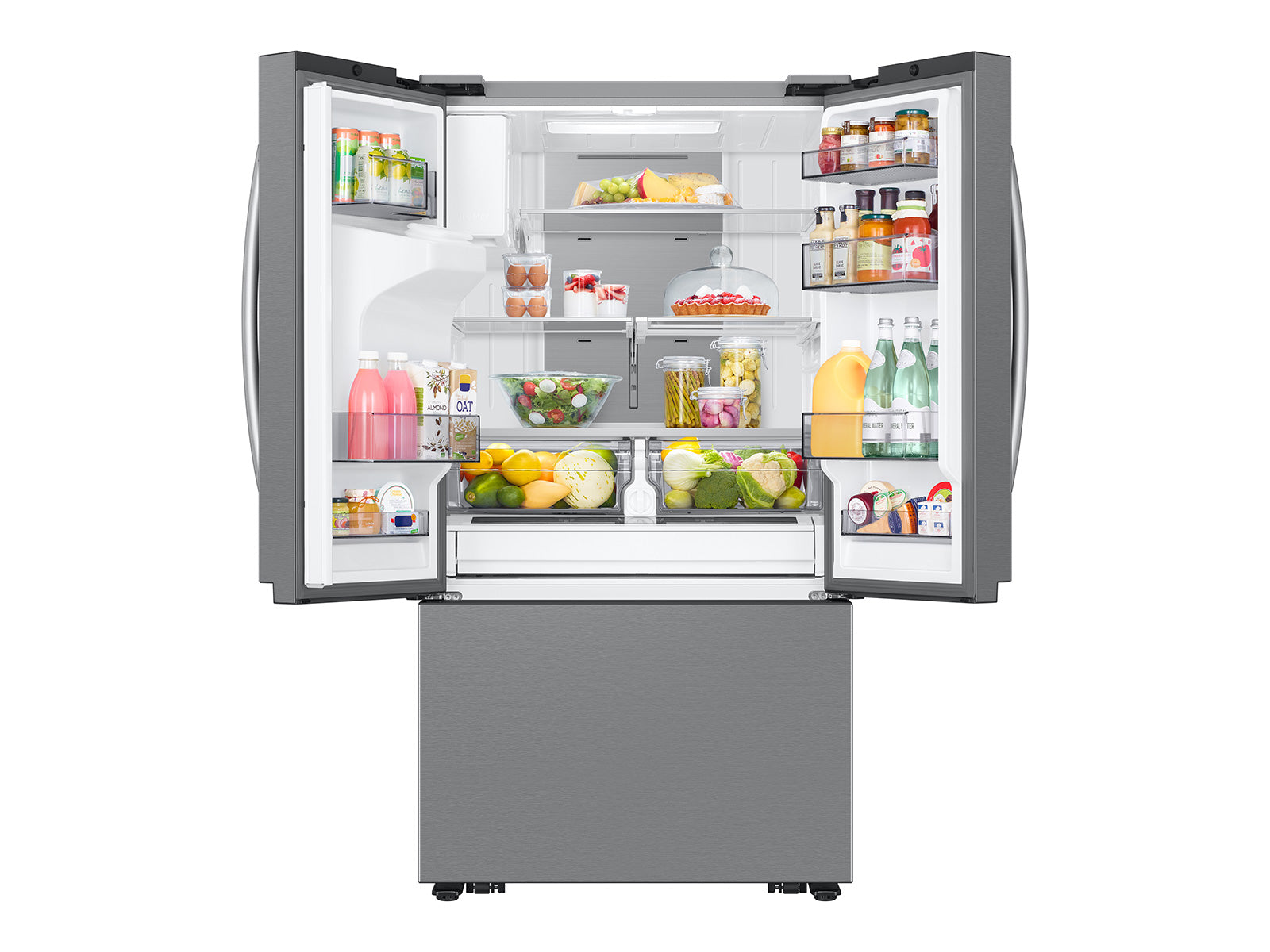 Samsung 31 cu. ft. Mega Capacity 3-Door French Door Refrigerator | RF32CG5400SR