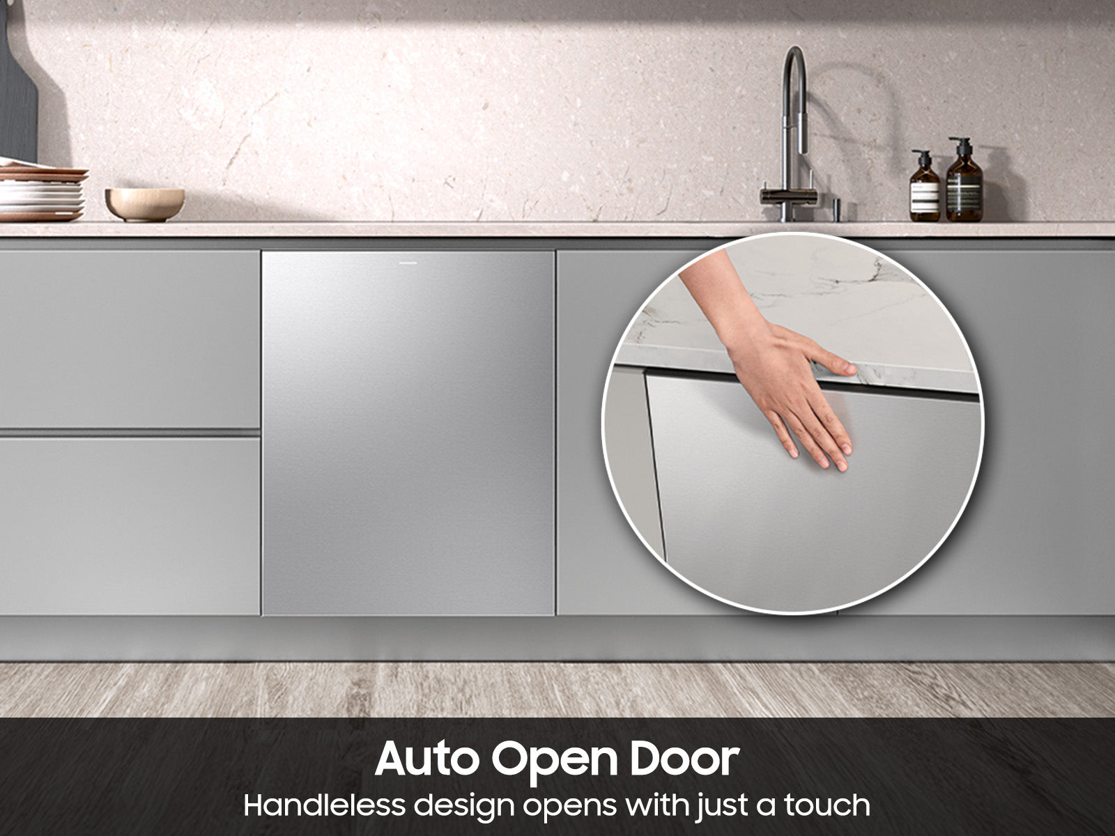 Samsung 38 dBA Bespoke Smart Dishwasher with 3rd Rack Washing System | DW90F89P0USR