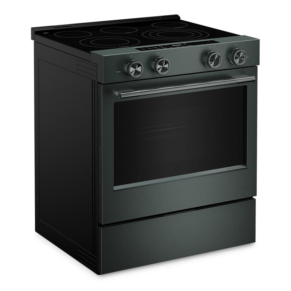 KitchenAid 5.3 Cu. Ft. Smart Slide-in Electric Range with Two Even-Heat™ Hyper Elements and Convection Cooking Modes | KSES530SJP