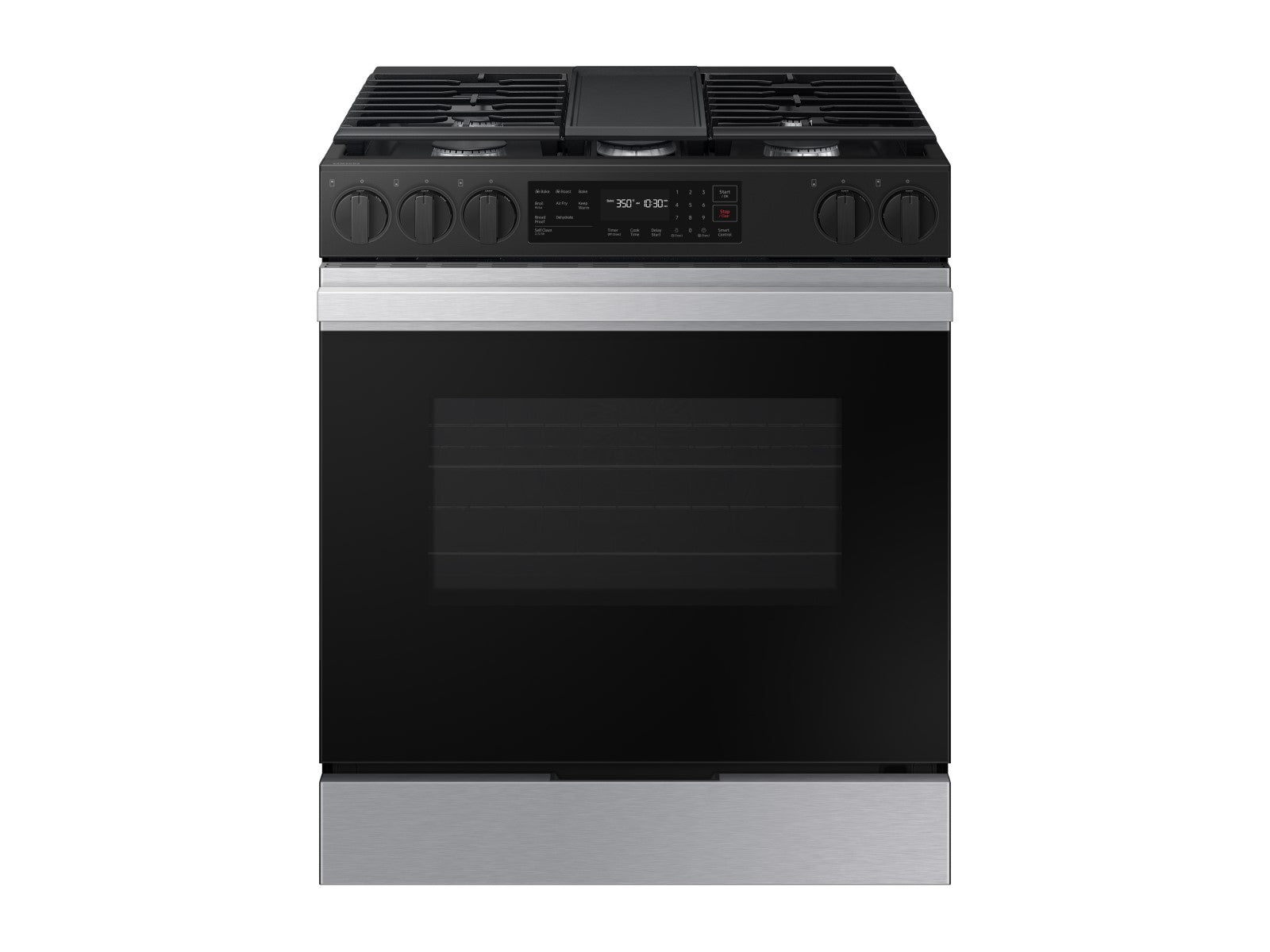 Samsung Bespoke 6.0 cu. ft. Smart Slide-In Gas Range with Air Fry & Precision Knobs | NSG6DG8300SR