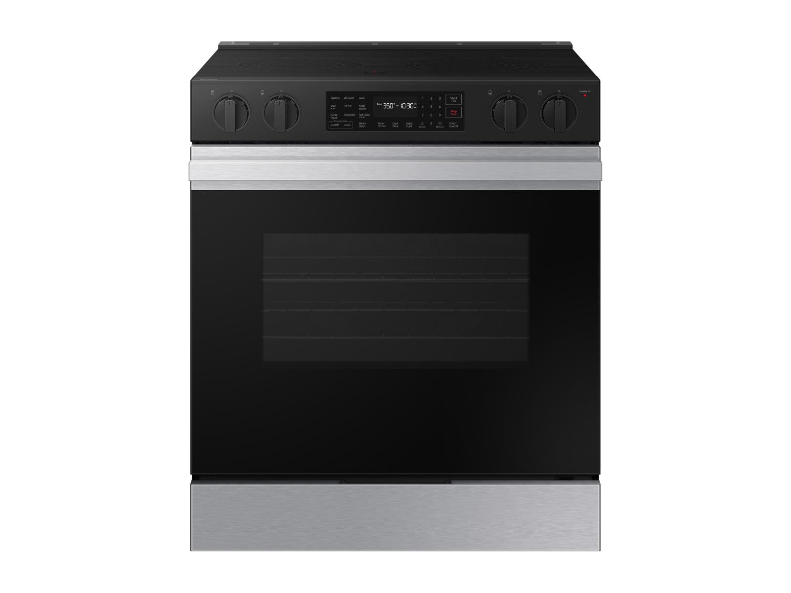 Samsung Bespoke 6.3 cu. ft. Smart Slide-In Electric Range with Air Fry & Precision Knobs | NSE6DG8300SR