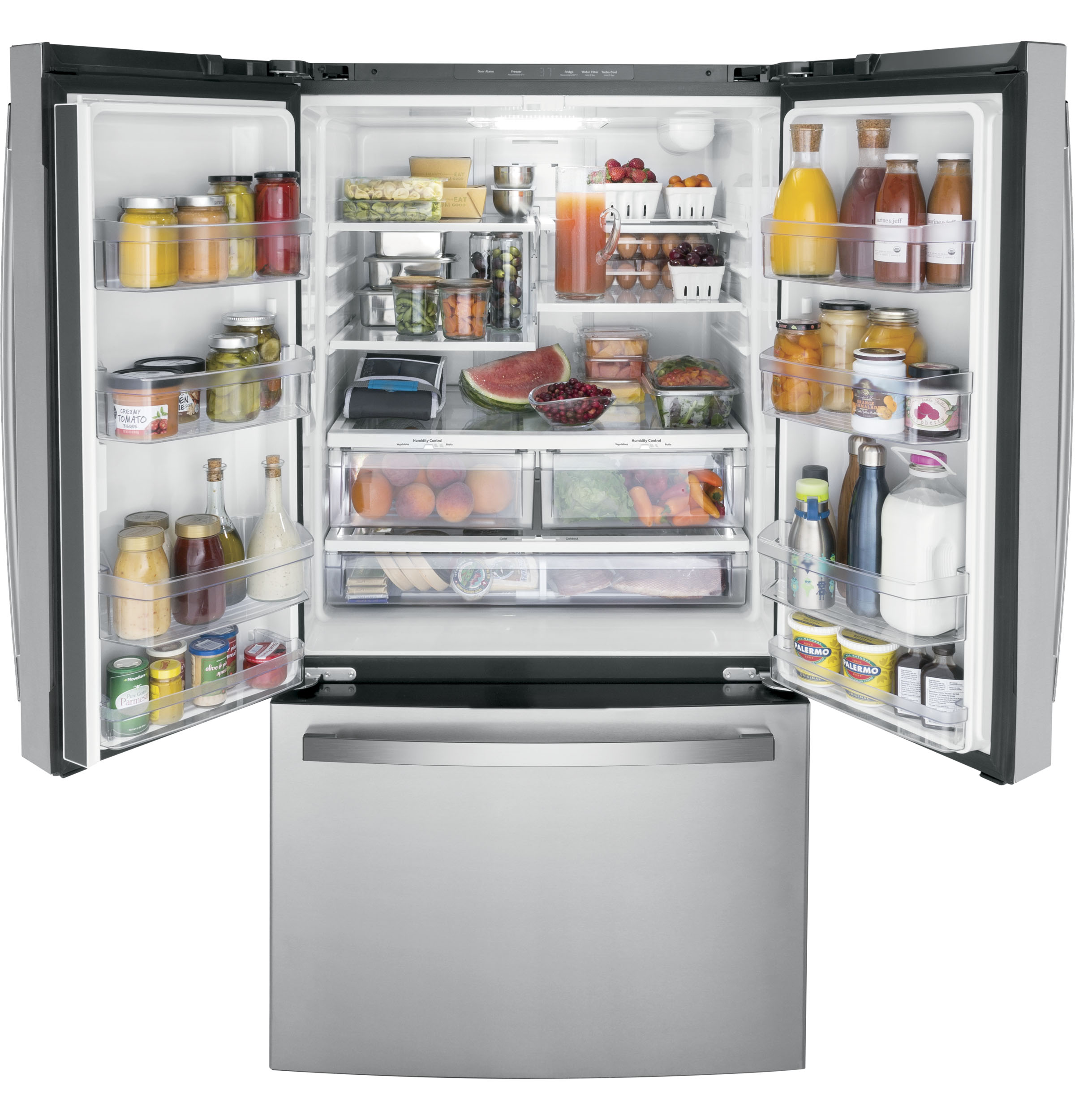 GE ENERGY STAR® 27.0 Cu. Ft. French-Door Refrigerator | GNE27JYMFS