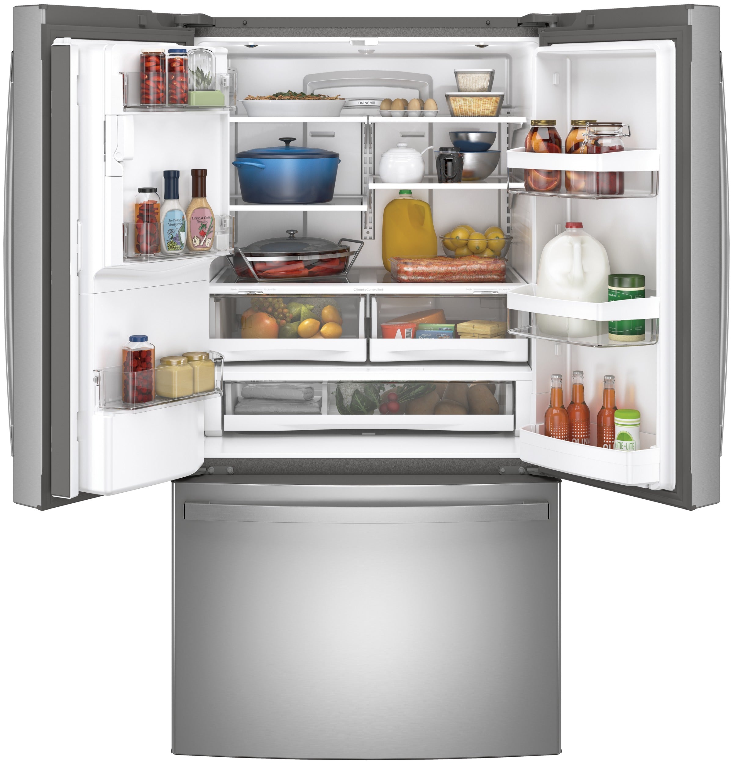 GE ENERGY STAR® 27.7 Cu. Ft. French-Door Refrigerator | GFE28GYNFS