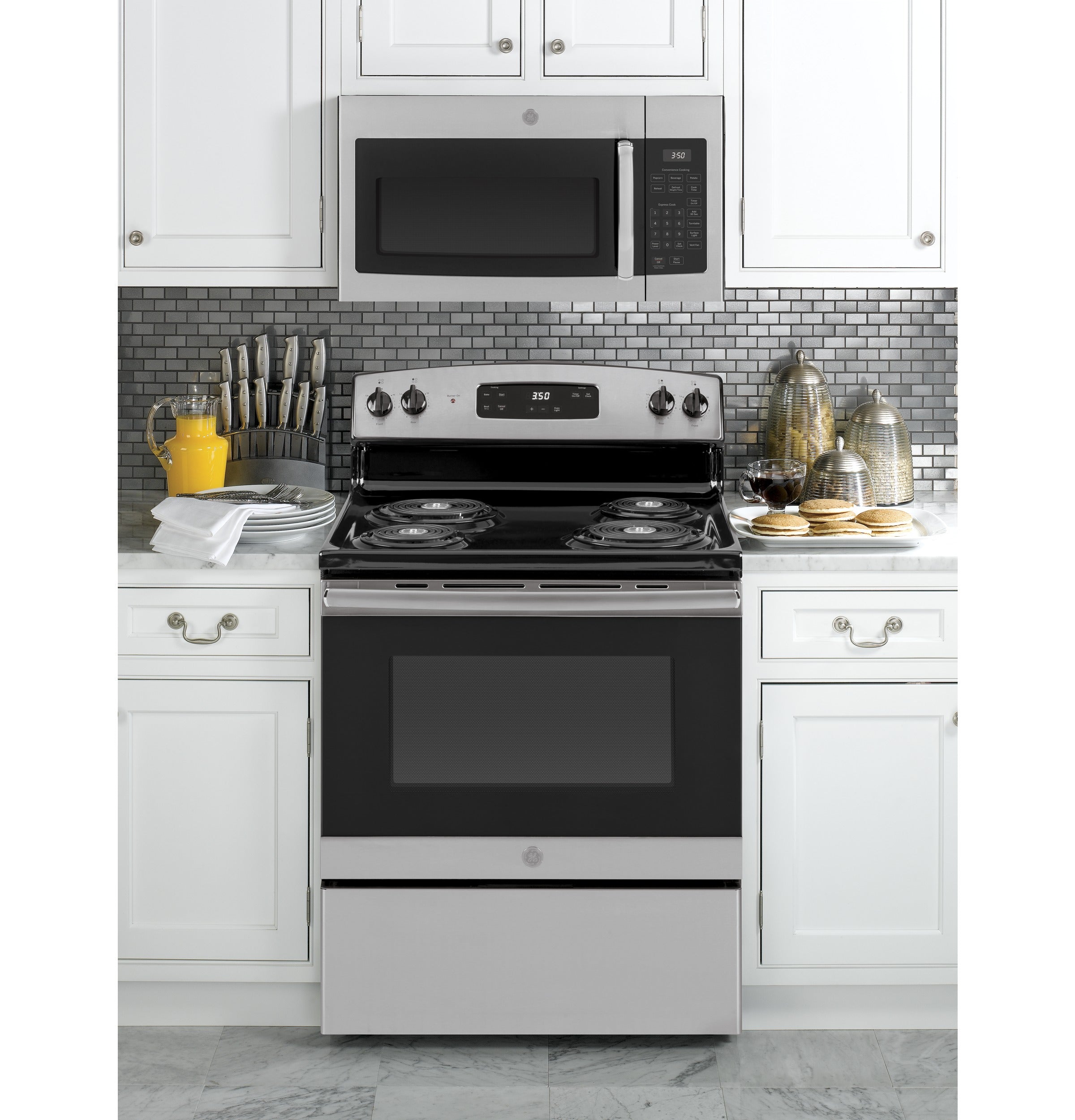 GE 1.6 Cu. Ft. Over-the-Range Microwave Oven | JVM3160RFSS