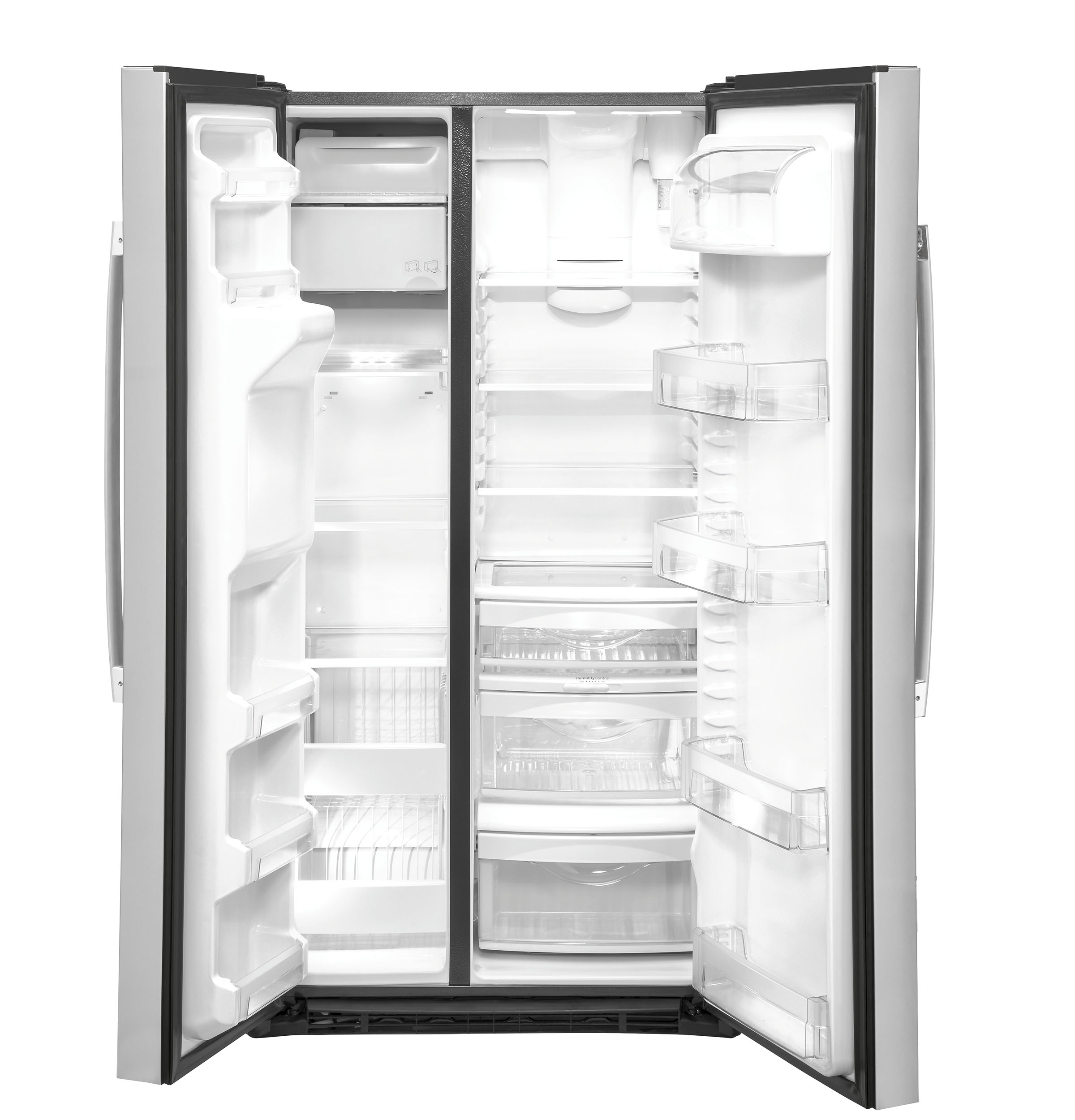 GE 21.8 Cu. Ft. Counter-Depth Side-By-Side Refrigerator | GZS22IYNFS