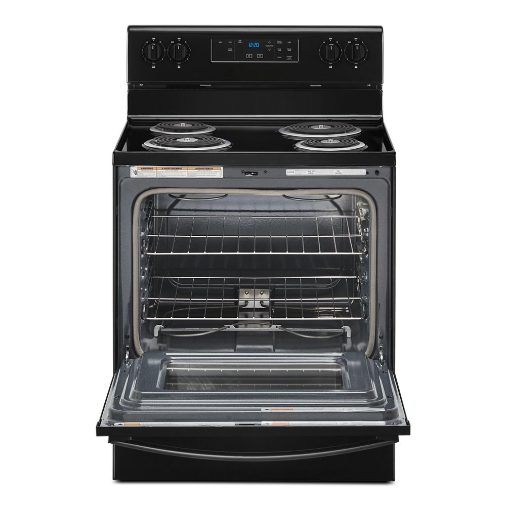 Whirlpool 4.8 cu. ft. Electric Range with Keep Warm setting | WFC315S0JB