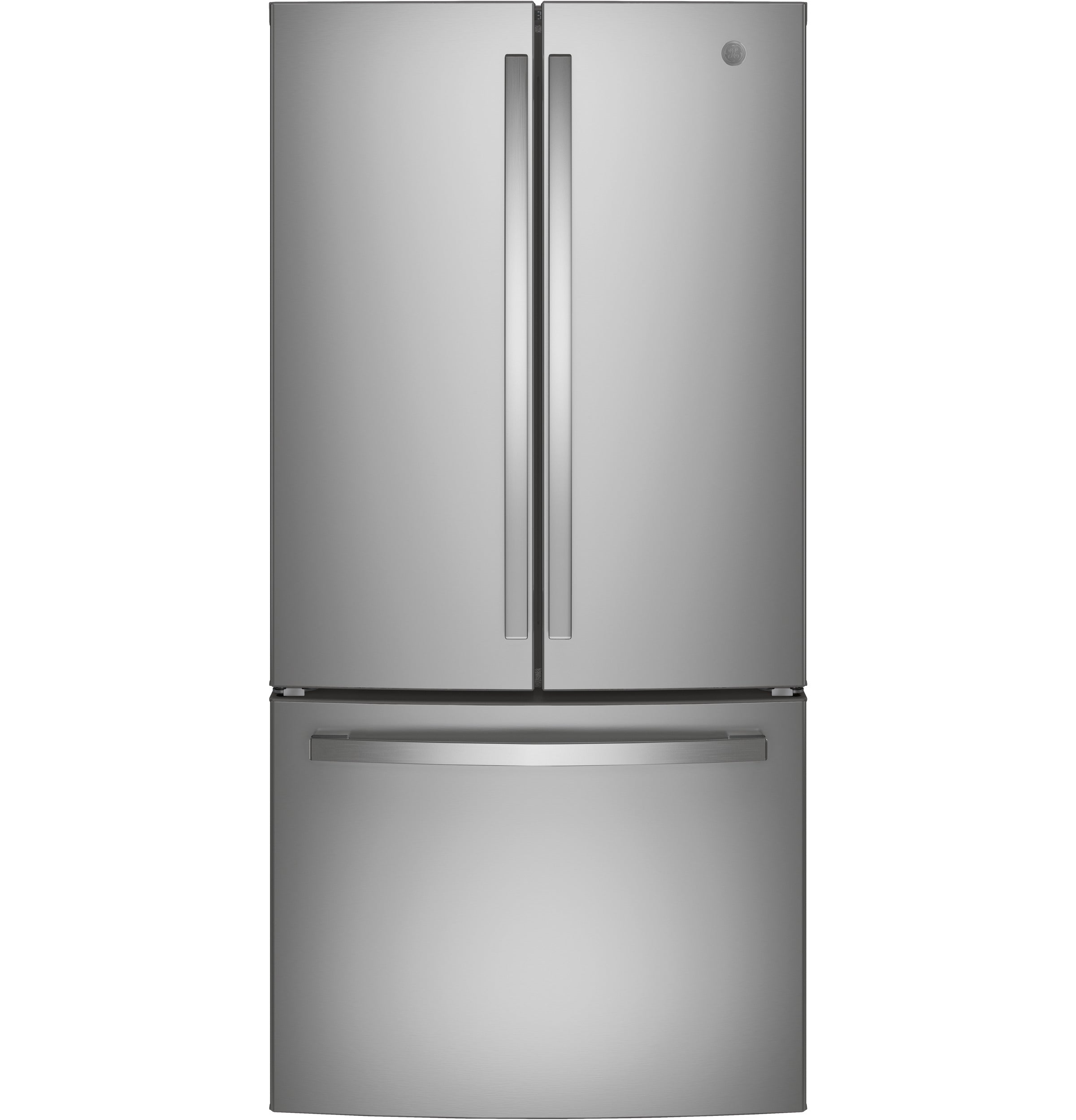 GE ENERGY STAR® 18.6 Cu. Ft. Counter-Depth French-Door Refrigerator | GWE19JYLFS