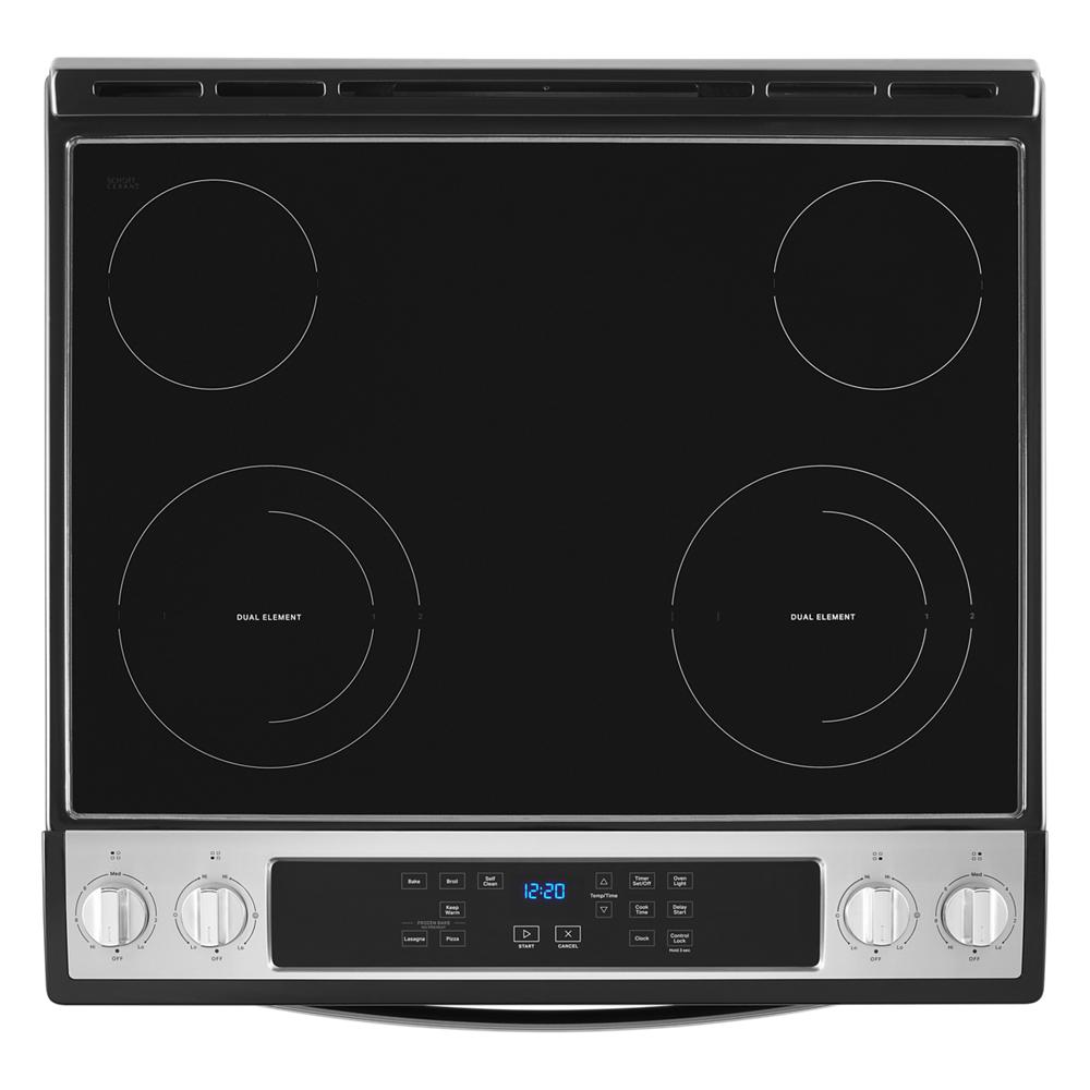 Whirlpool 4.8 Cu. Ft. Electric Range with Frozen Bake Technology | WEE515S0LS