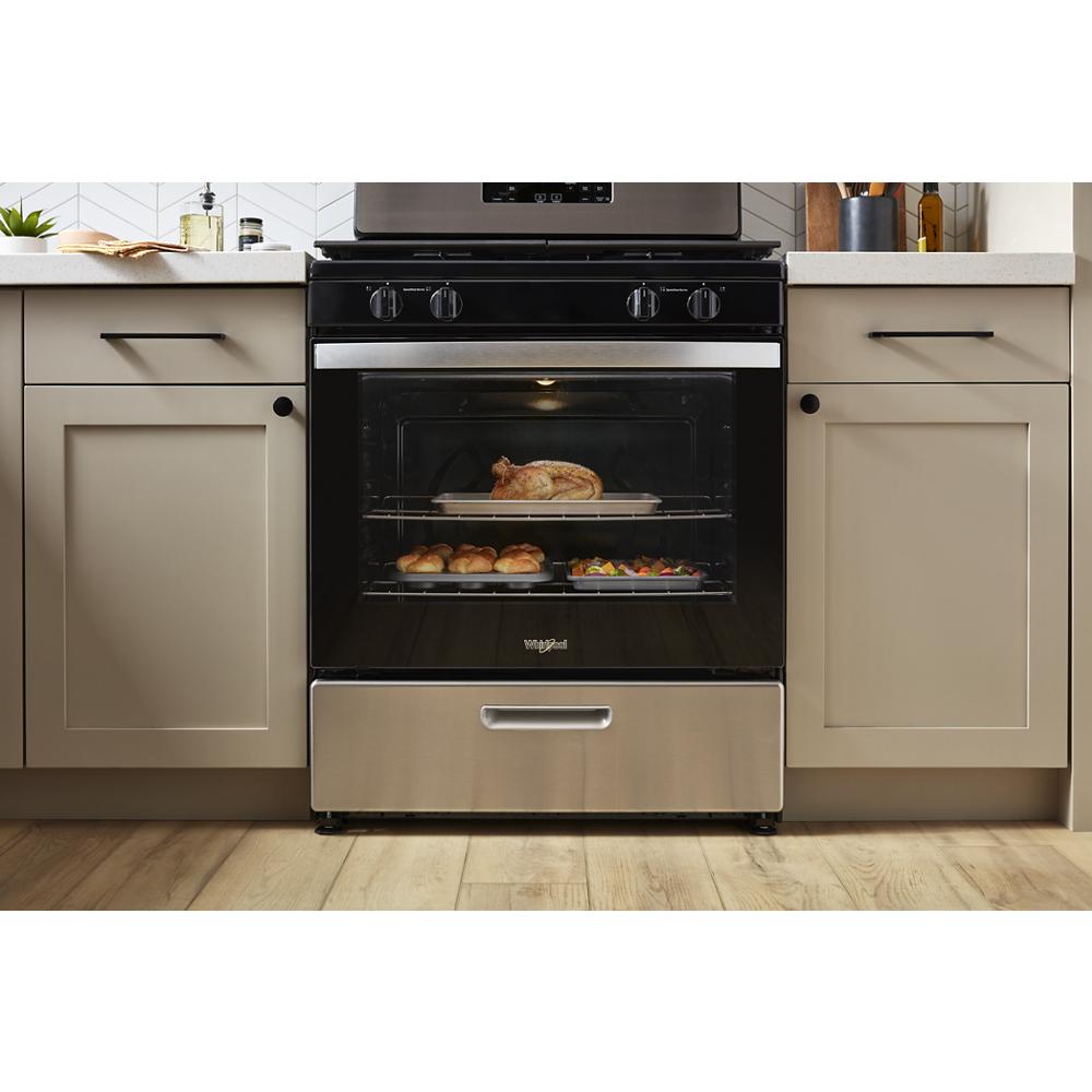 Whirlpool 5.1 Cu. Ft. Freestanding Gas Range with Broiler Drawer | WFG320M0MS