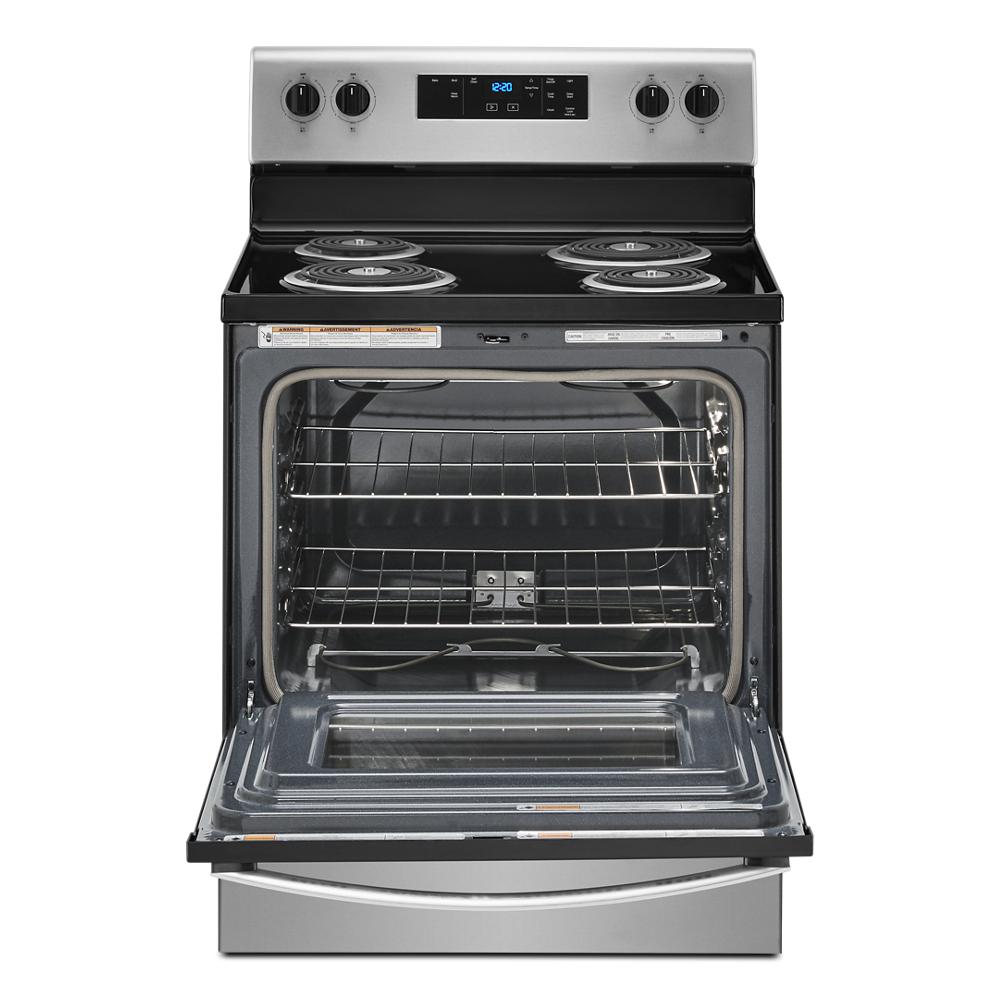 Whirlpool 4.8 cu. ft. Electric Range with Keep Warm setting | WFC315S0JS