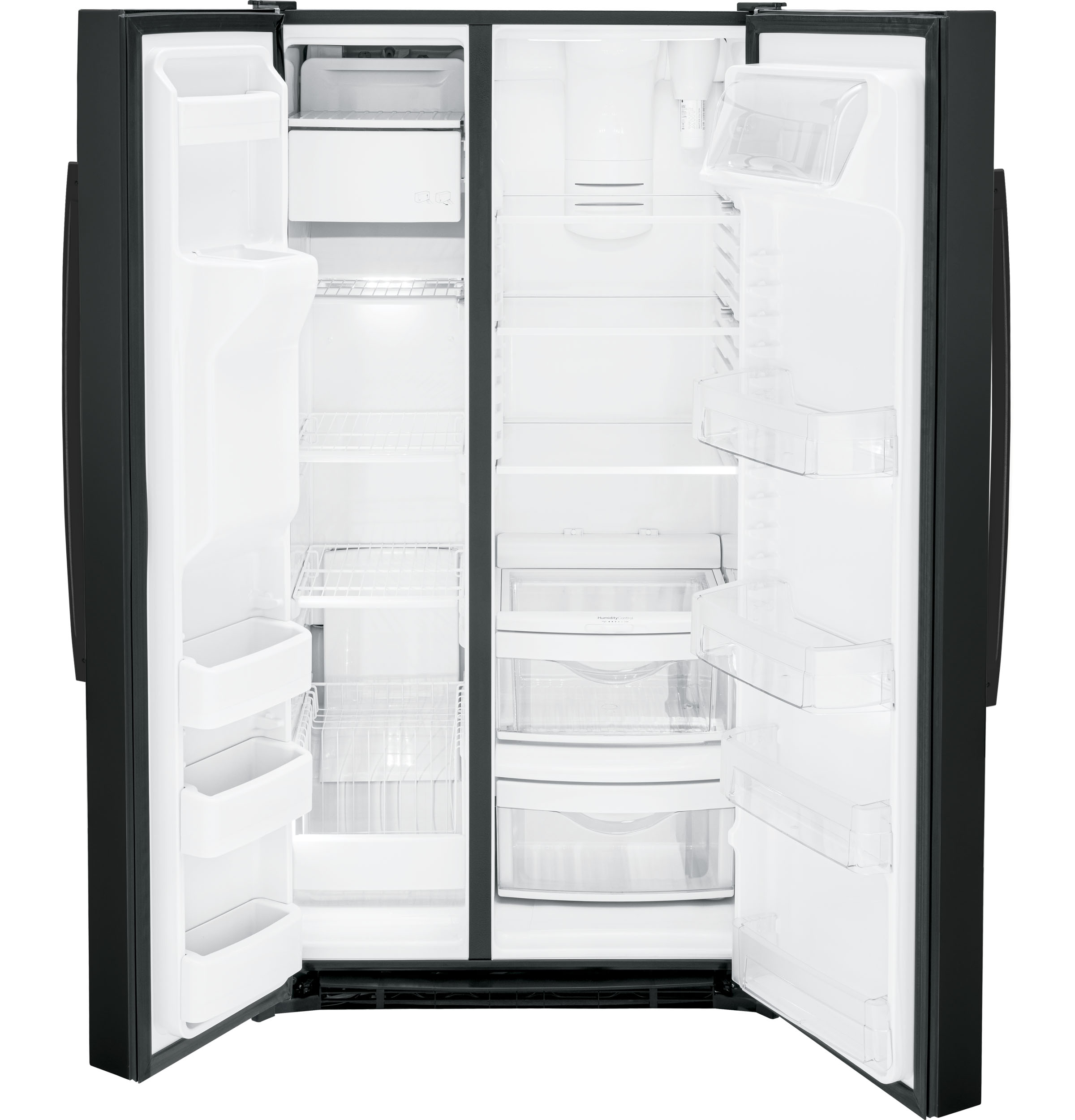 GE ENERGY STAR® 25.3 Cu. Ft. Side-By-Side Refrigerator | GSE25GGPBB