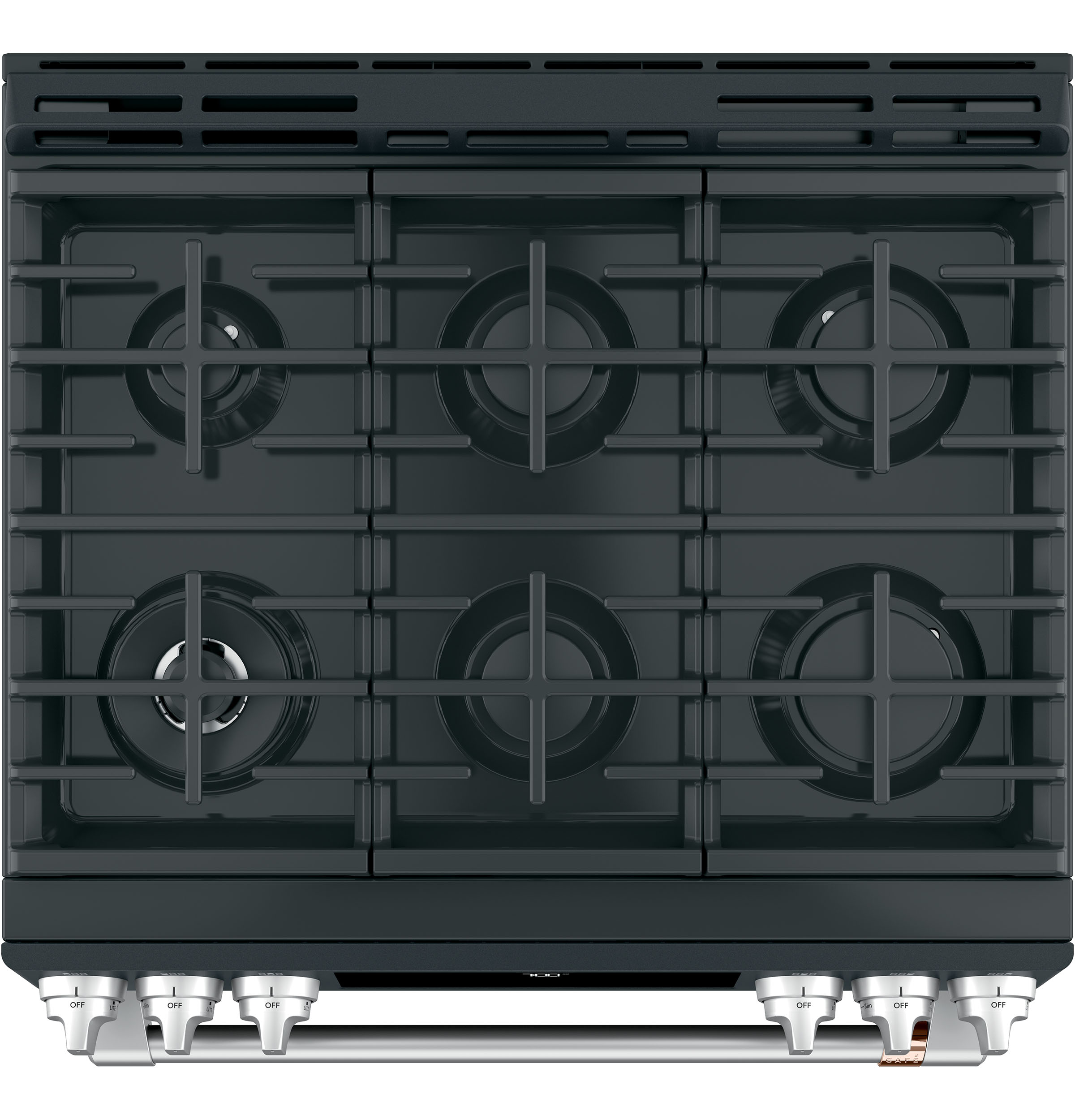 CAFÉ 30" Smart Slide-In, Front-Control, Gas Range with Convection Oven | CGS700P3MD1