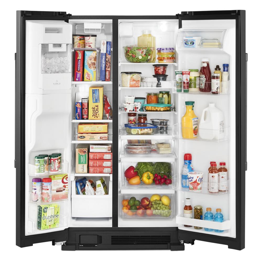 Maytag 36-Inch Wide Side-by-Side Refrigerator - 25 Cu. Ft. | MSS25C4MGB
