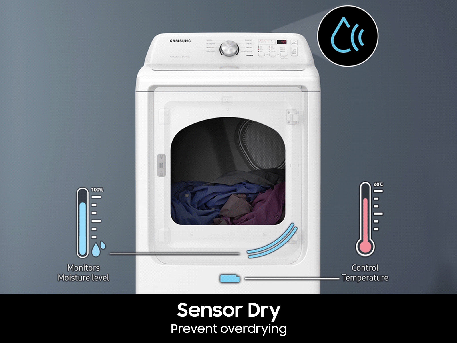 Samsung Dryer | DVG45T3200W | Gas