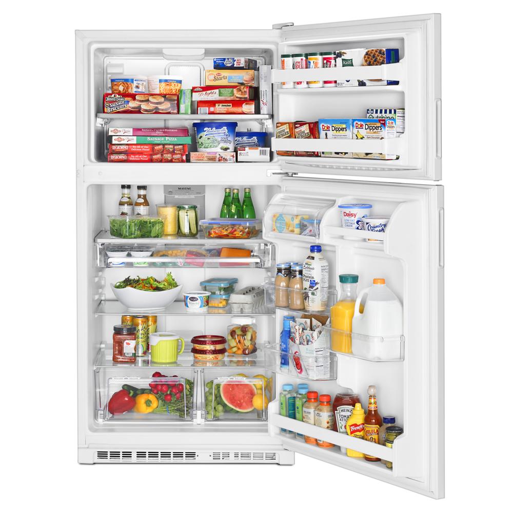 Maytag 33-Inch Wide Top Freezer Refrigerator | MRT311FFFH | 21 cbft