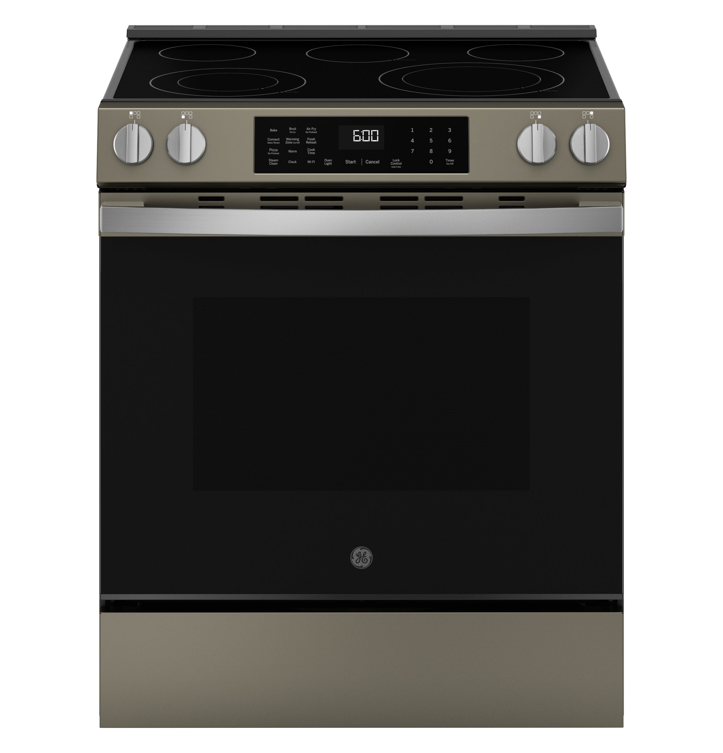 GE 30" Slide-In Electric Convection Range with No Preheat Air Fry and EasyWash™ Oven Tray | GRS600AVES